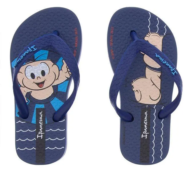 Chinelo Infantil Ipanema Turma da Mônica Marinho