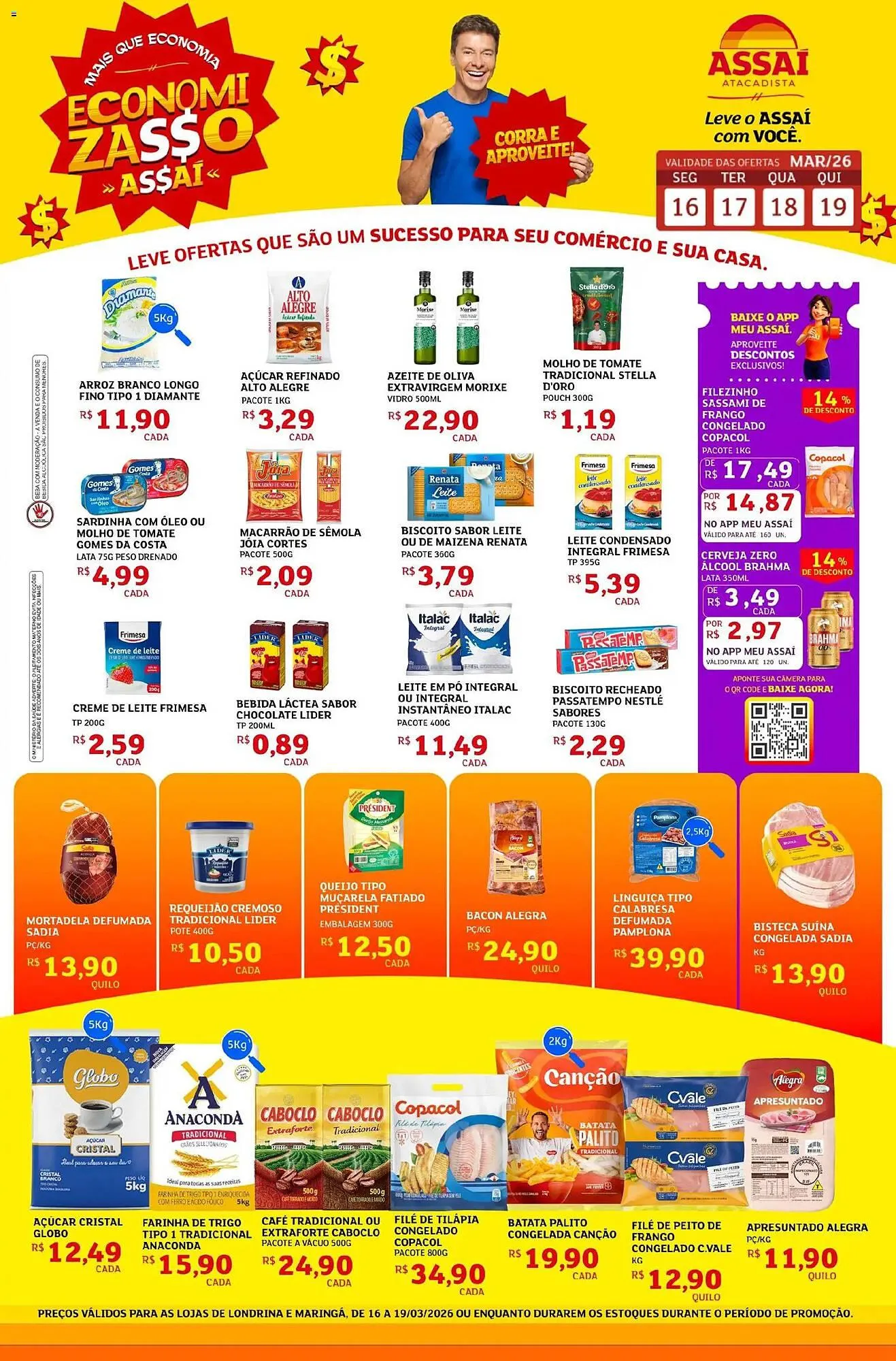 Encarte de Encarte Assaí Atacadista 16 de março até 19 de março 2026 - Pagina 1