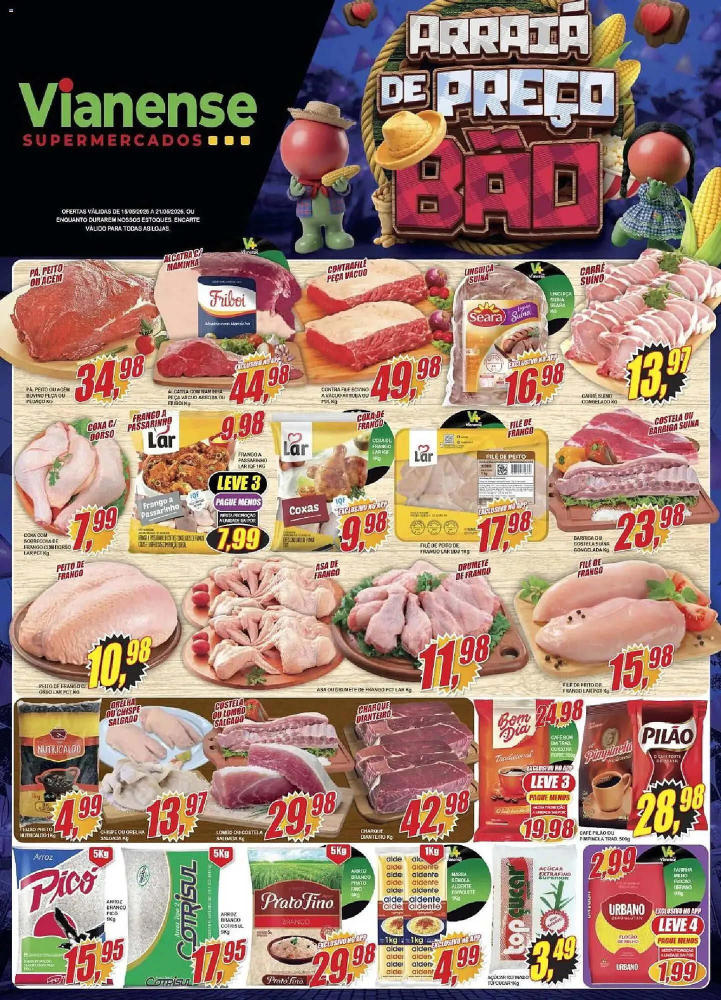 Encarte de Encarte Vianense Supermercados 15 de maio até 21 de maio 2026 - Pagina 1