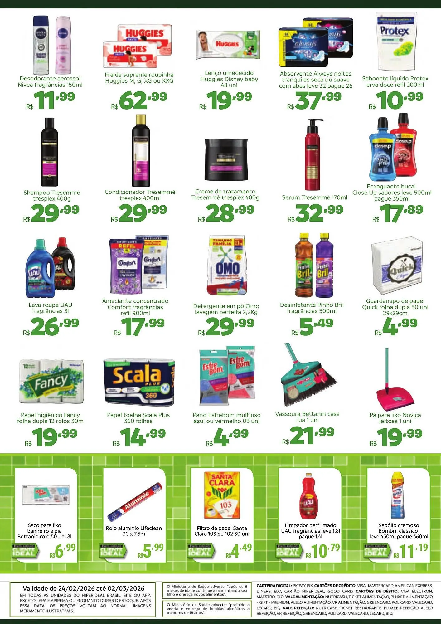Encarte de Catálogo Hiperideal Supermercados 23 de fevereiro até 2 de março 2026 - Pagina 4