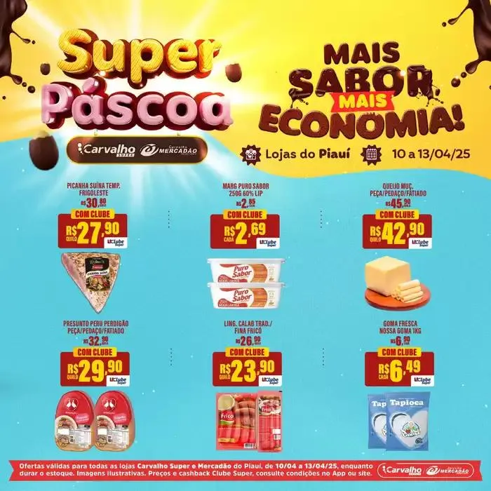 Encarte de Encarte Carvalho Supermercado 10 de abril até 13 de abril 2025 - Pagina 3
