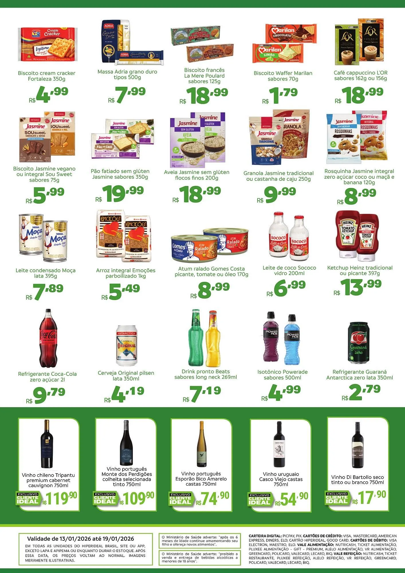 Encarte de Catálogo Hiperideal Supermercados 13 de janeiro até 19 de janeiro 2026 - Pagina 3