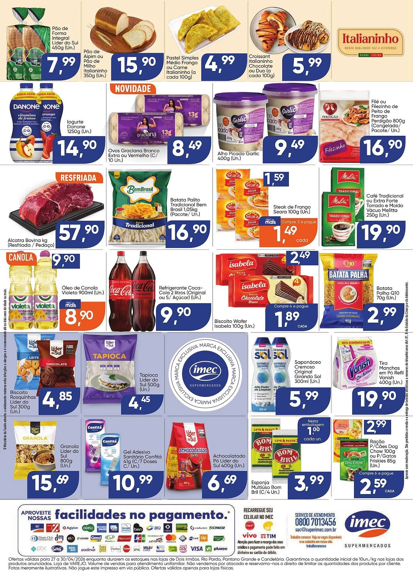 Encarte de Catálogo Imec Supermercados 27 de abril até 30 de abril 2026 - Pagina 2