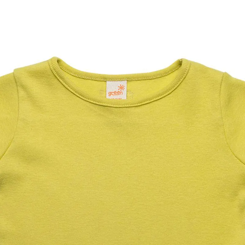 Camiseta Toddler Menina Babadinho Amarelo