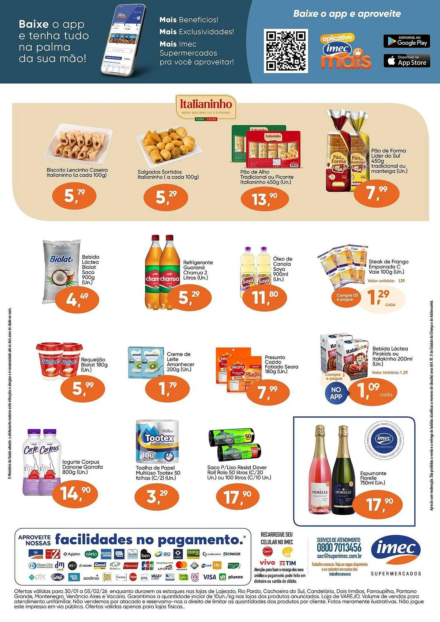 Encarte de Catálogo Imec Supermercados 30 de janeiro até 5 de fevereiro 2026 - Pagina 2