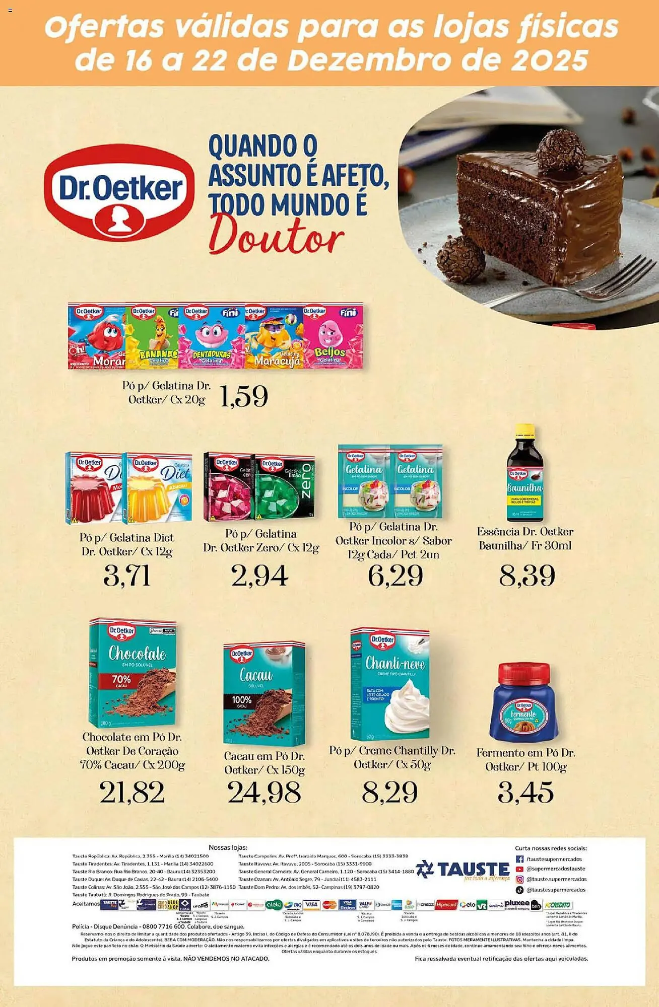 Encarte de Catálogo Supermercados Tauste 16 de dezembro até 22 de dezembro 2025 - Pagina 2