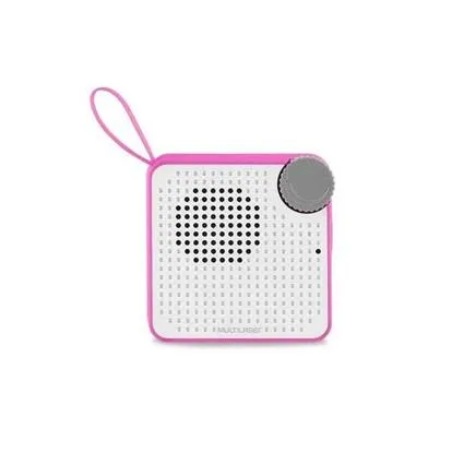 Caixa de Som Mini Bluetooth Speaker 5W Rosa 1 UN Multilaser
