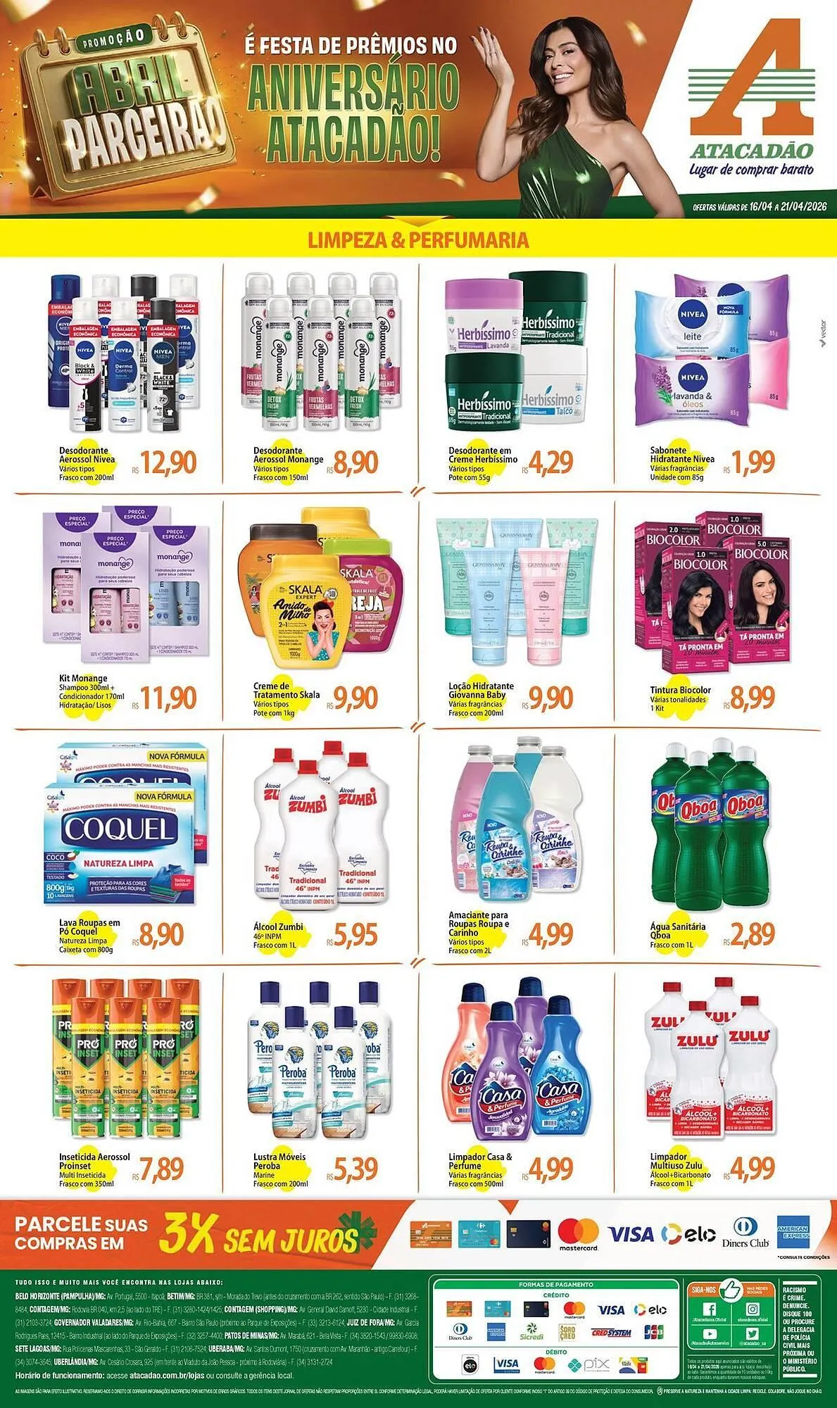 Encarte de Folheto Atacadão 17 de abril até 21 de abril 2026 - Pagina 1