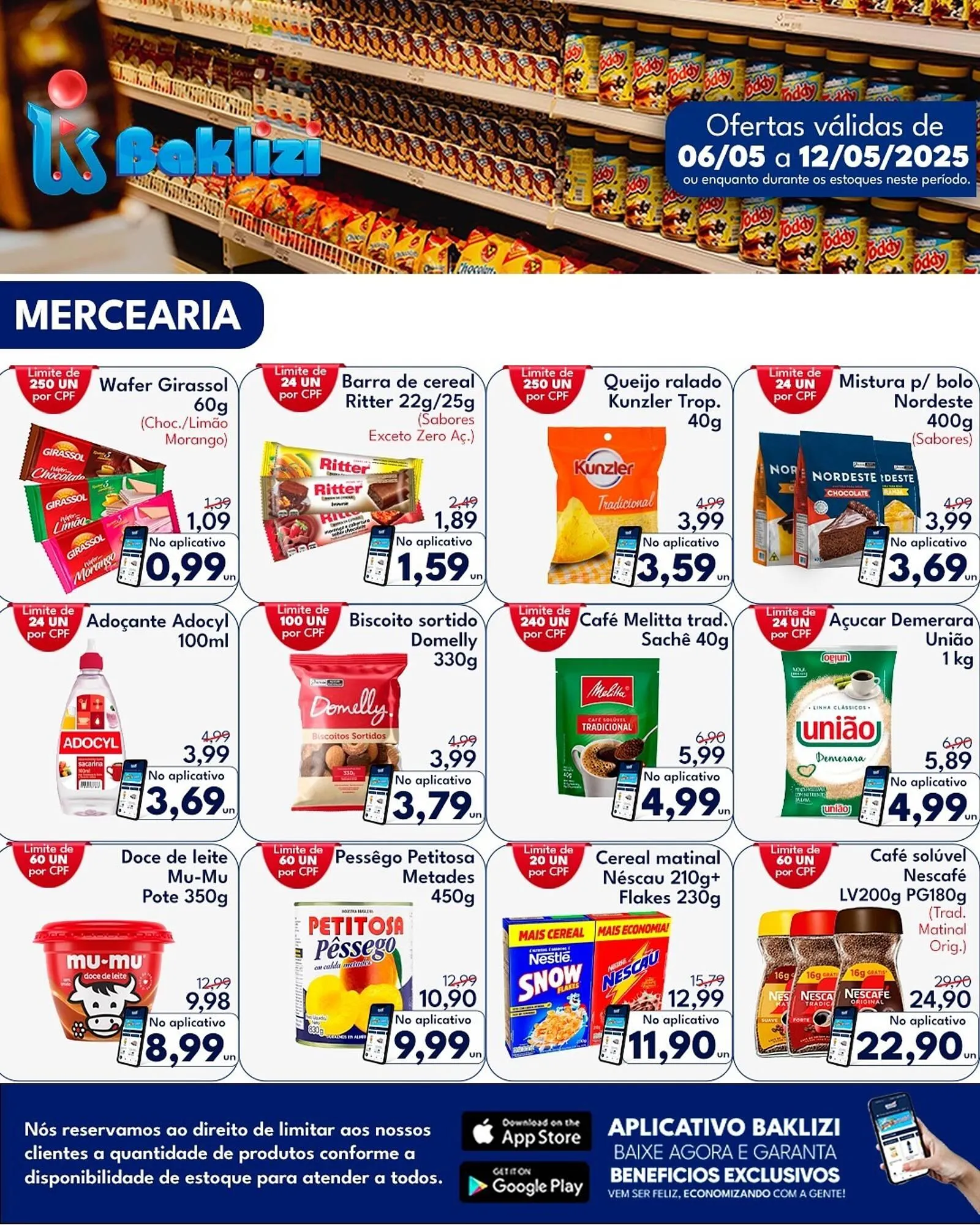 Encarte de Catálogo Supermercados Baklizi 6 de maio até 12 de maio 2025 - Pagina 1