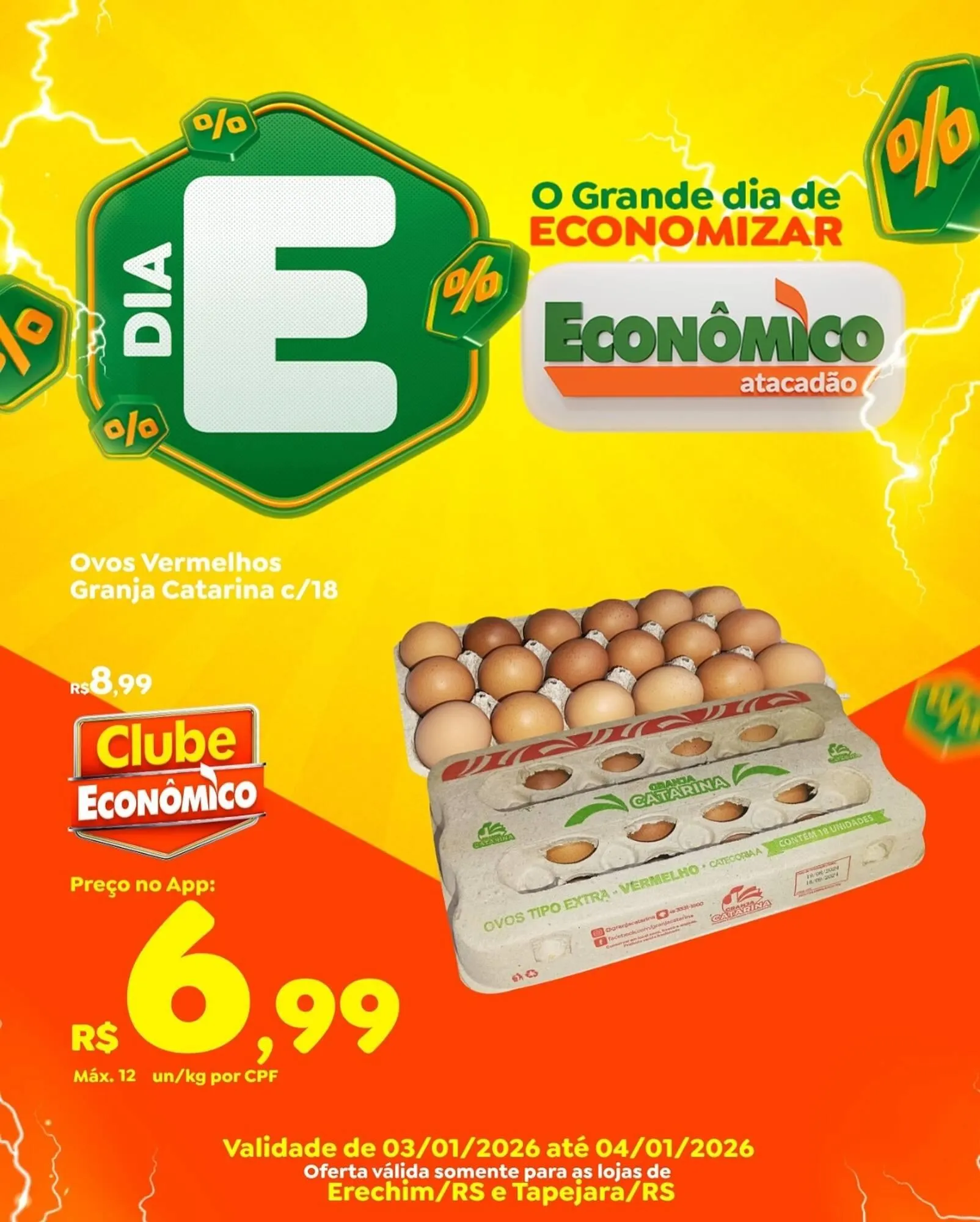 Encarte de Catálogo Econômico Atacadão 3 de janeiro até 4 de janeiro 2026 - Pagina 1