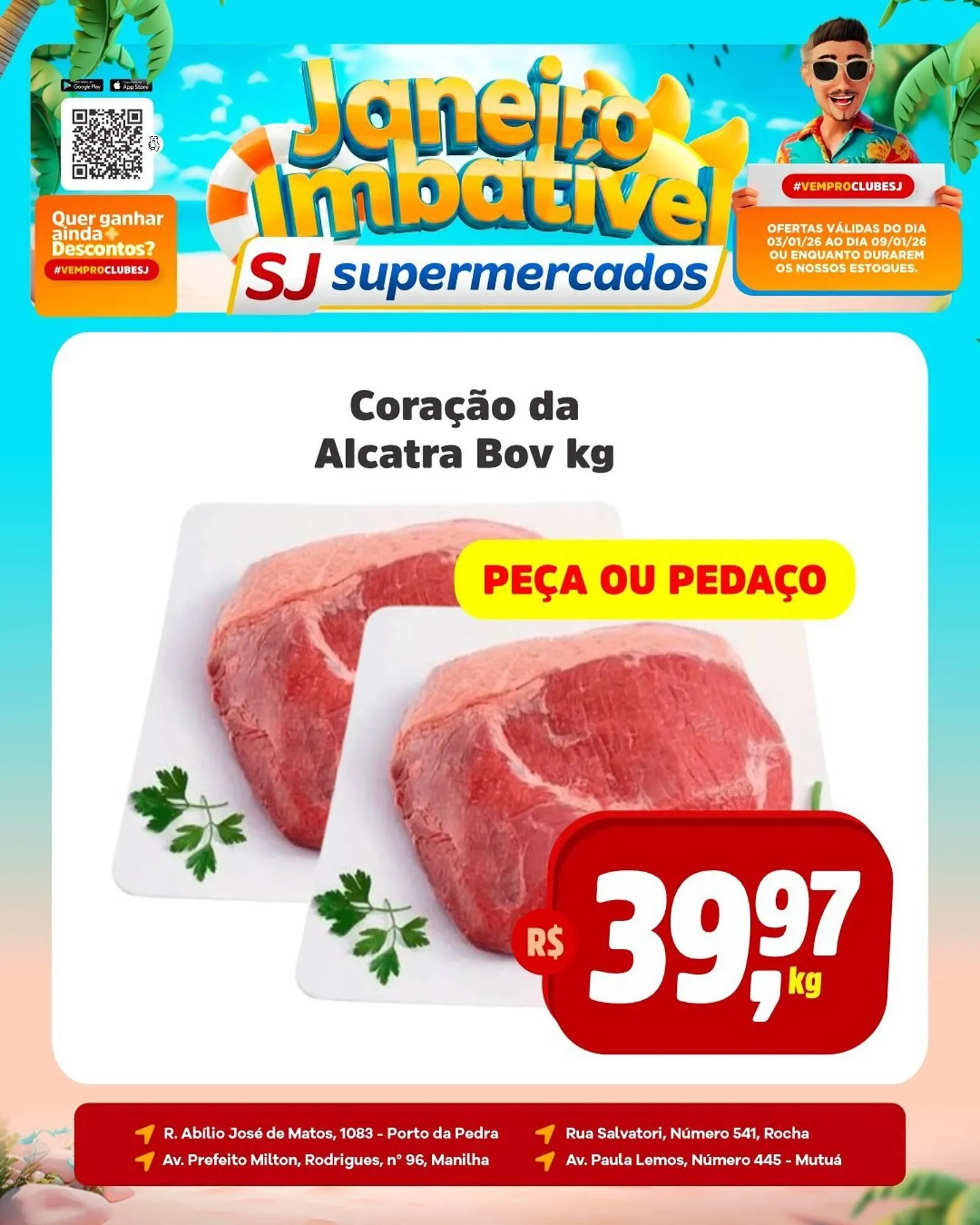 Encarte de Encarte Sj Supermercados 3 de janeiro até 9 de janeiro 2026 - Pagina 1