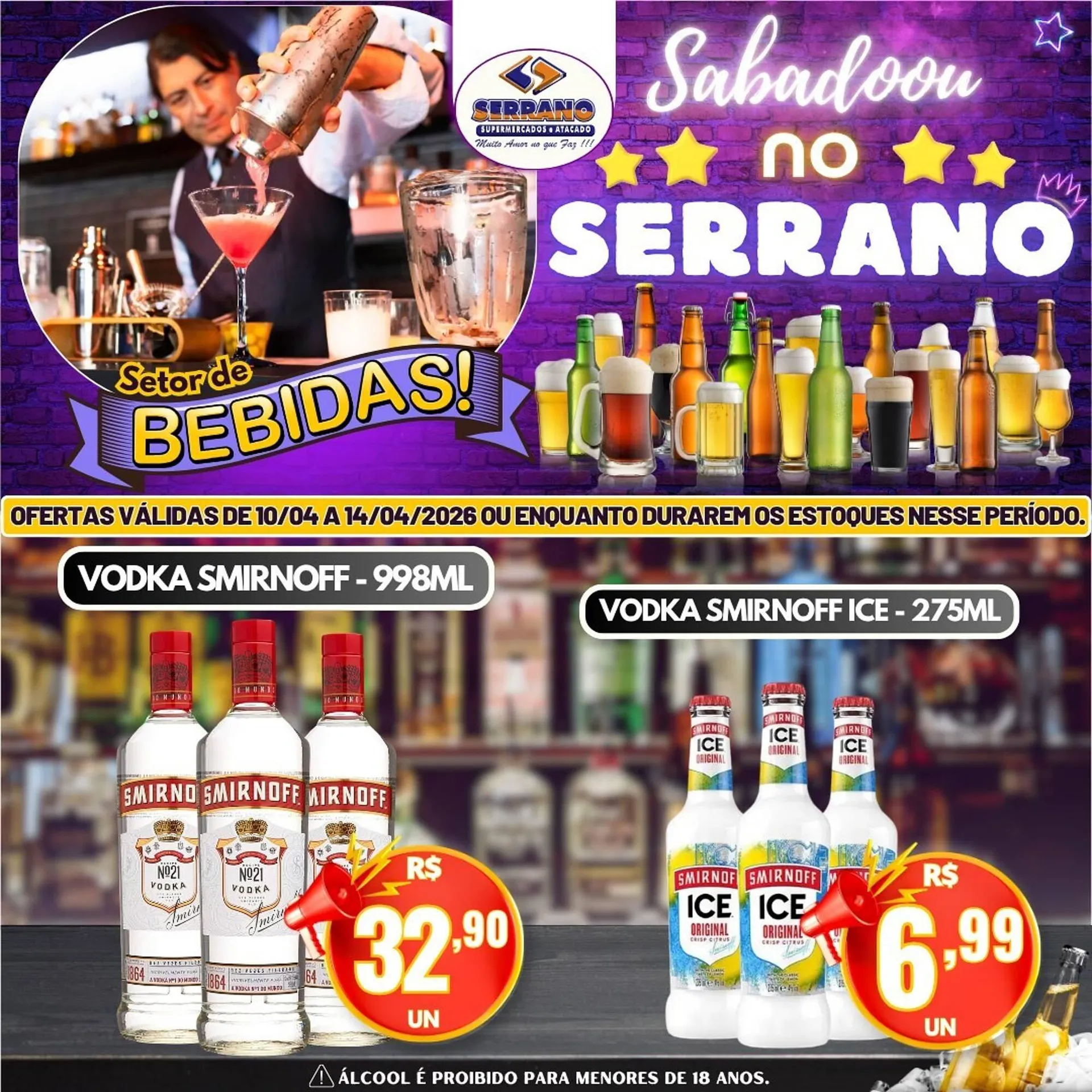 Encarte de Catálogo Serrano Supermercado 12 de abril até 14 de abril 2026 - Pagina 4