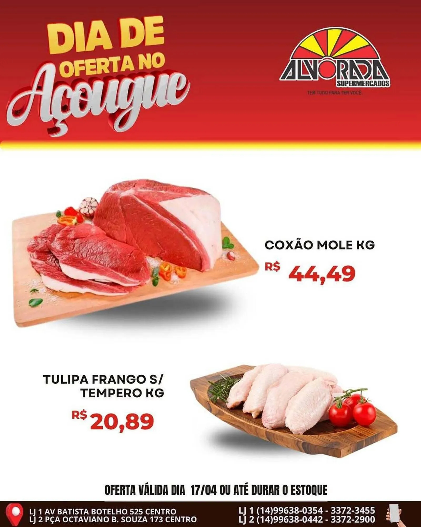 Encarte de Catálogo Alvorada Supermercados 17 de abril até 17 de abril 2026 - Pagina 1