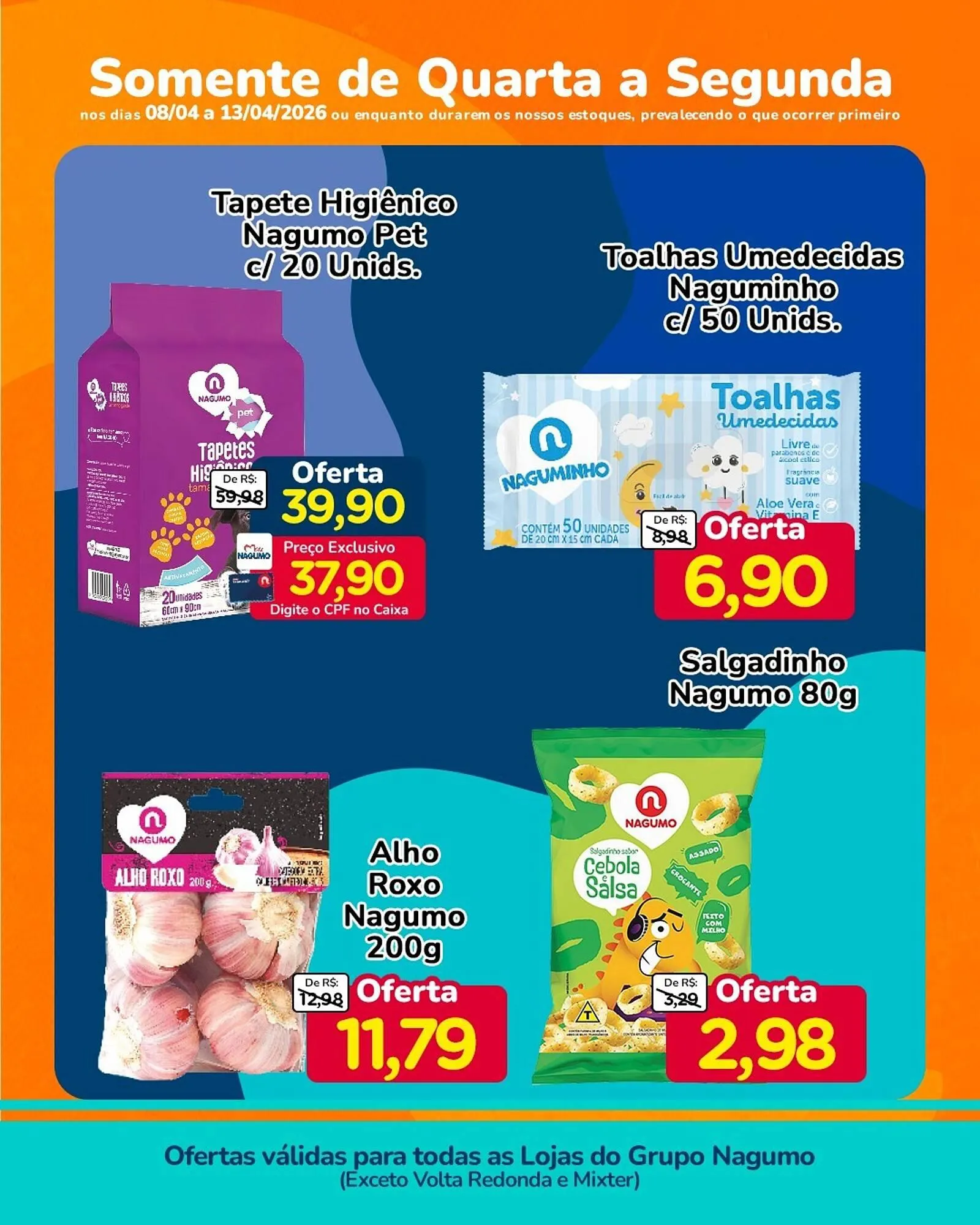 Encarte de Folheto Nagumo 8 de abril até 13 de abril 2026 - Pagina 4