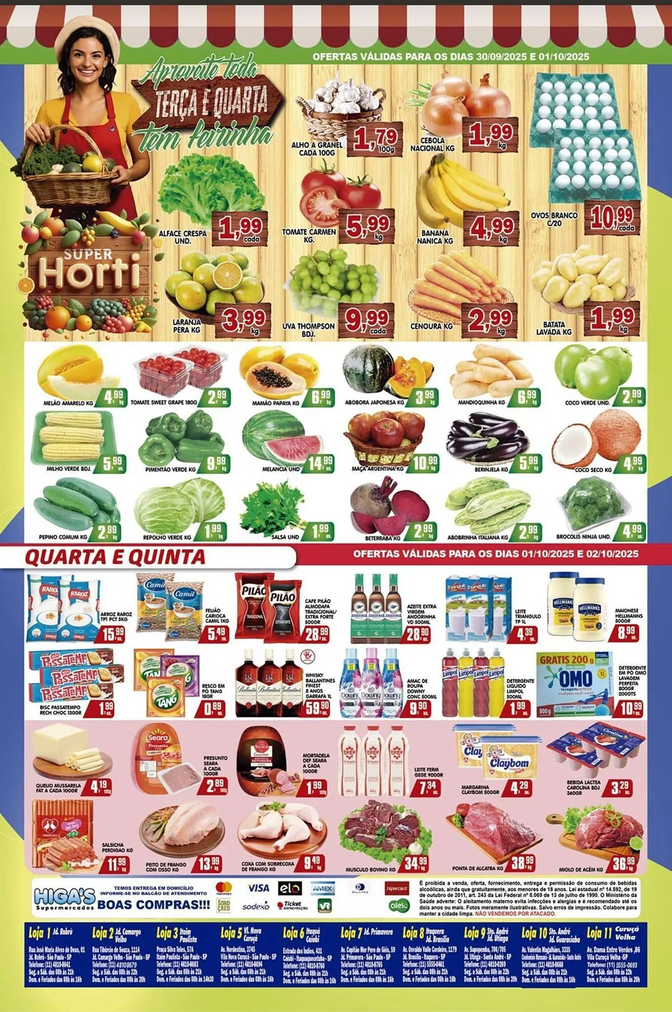Encarte de Folheto Higa's Supermercado 30 de setembro até 7 de outubro 2025 - Pagina 3