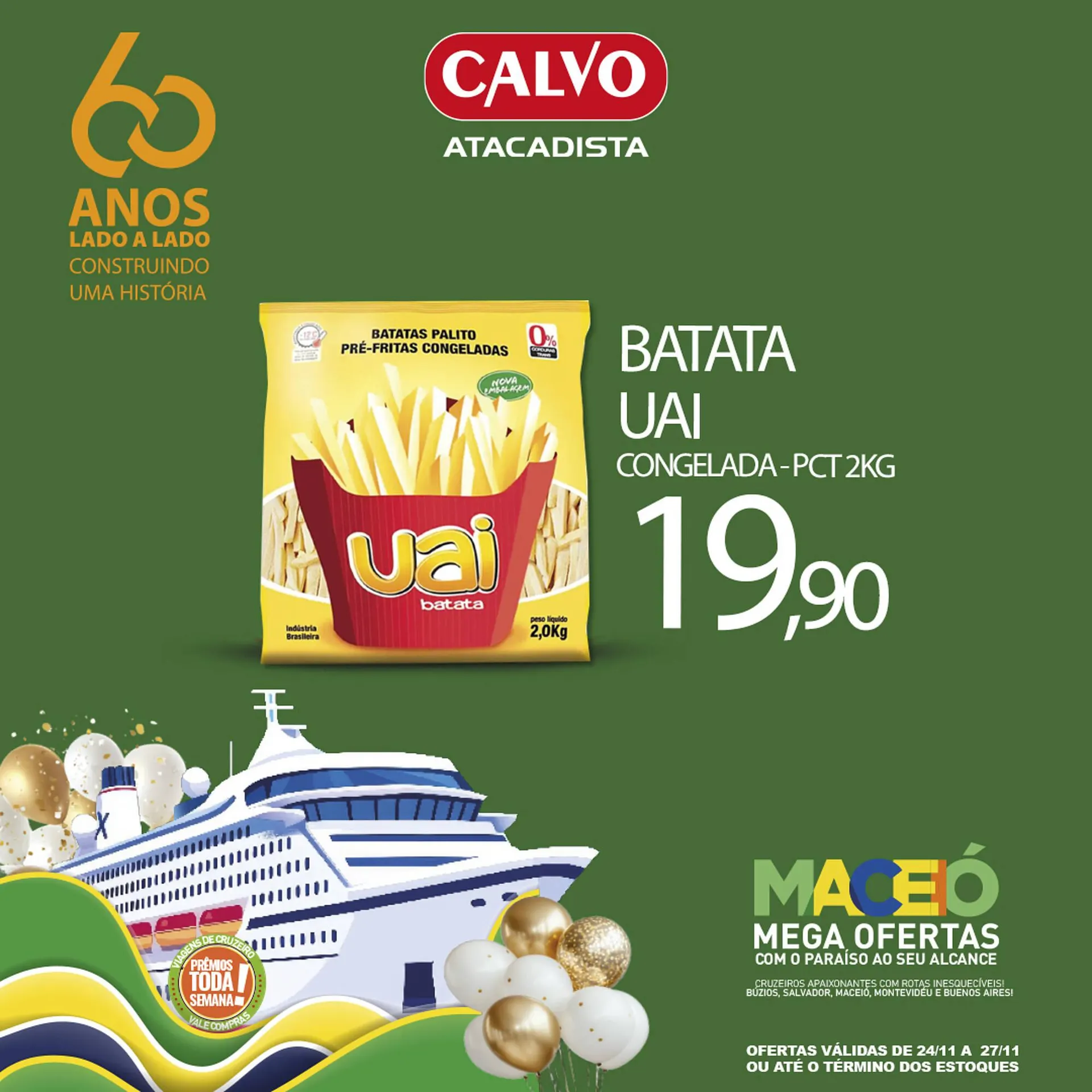 Encarte de Folheto Calvo Atacadista 24 de novembro até 27 de novembro 2025 - Pagina 1