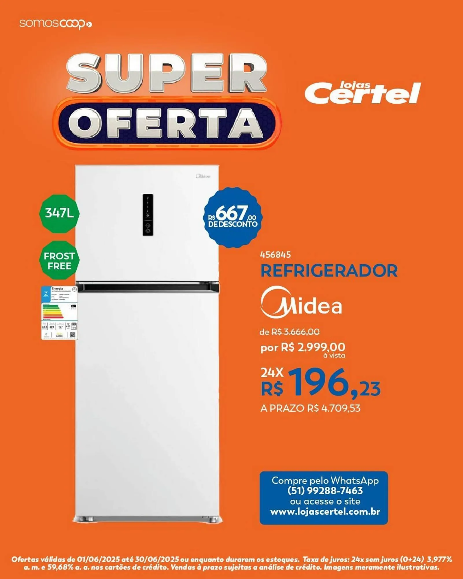 Encarte de Catálogo Lojas Certel 6 de junho até 30 de junho 2025 - Pagina 1