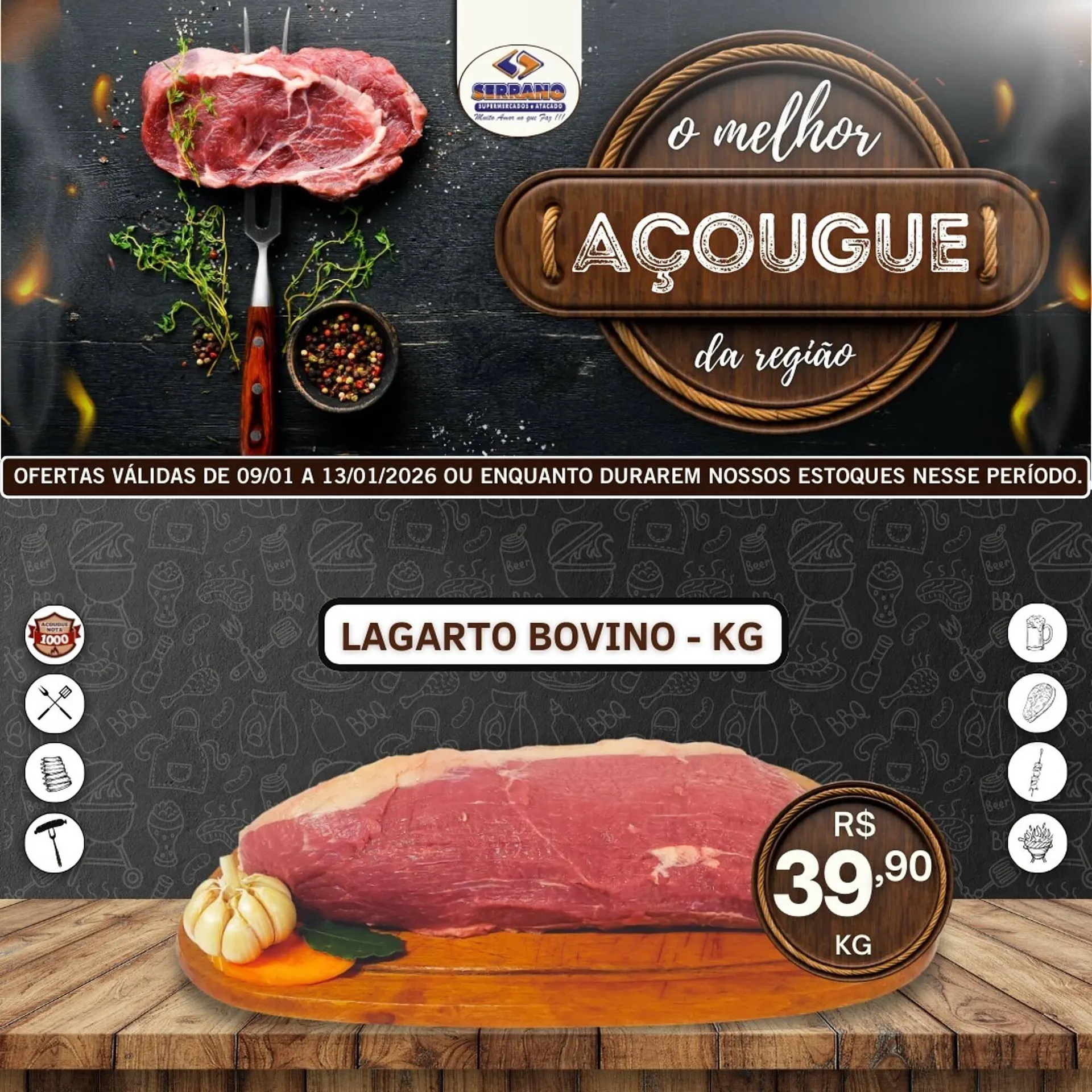 Encarte de Catálogo Serrano Supermercado 10 de janeiro até 13 de janeiro 2026 - Pagina 3