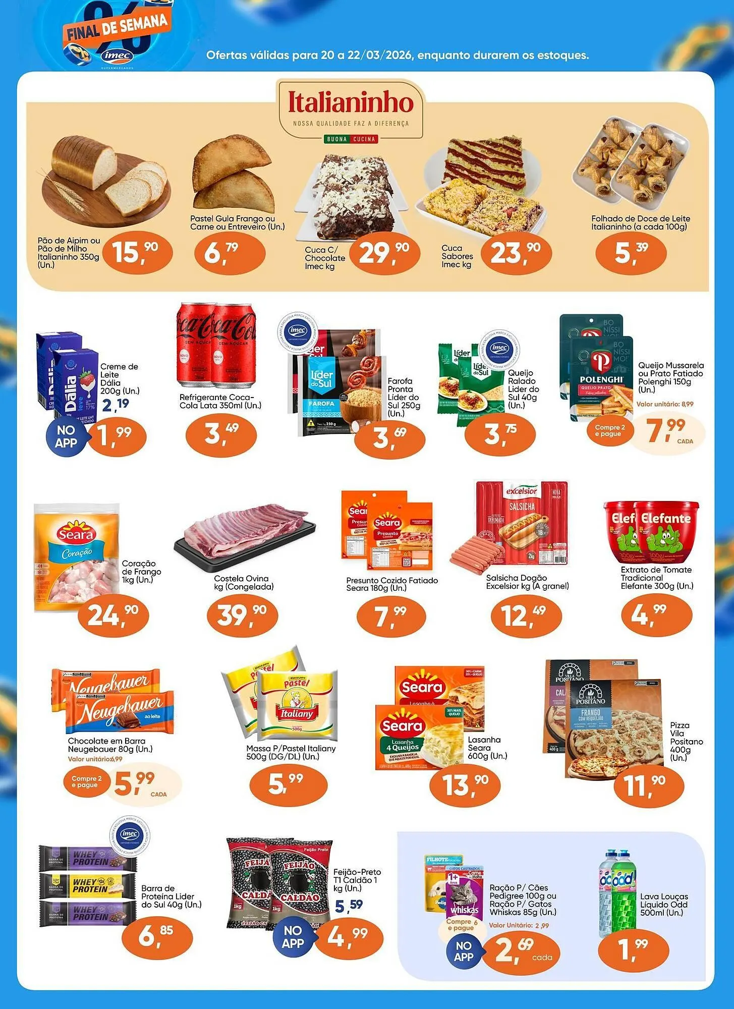 Encarte de Catálogo Imec Supermercados 19 de março até 22 de março 2026 - Pagina 2