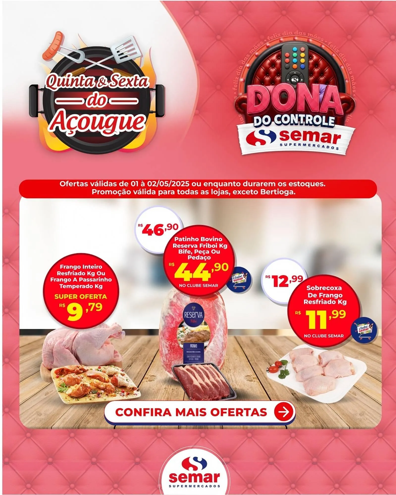 Encarte de Catálogo Semar Supermercado 30 de abril até 2 de maio 2025 - Pagina 1