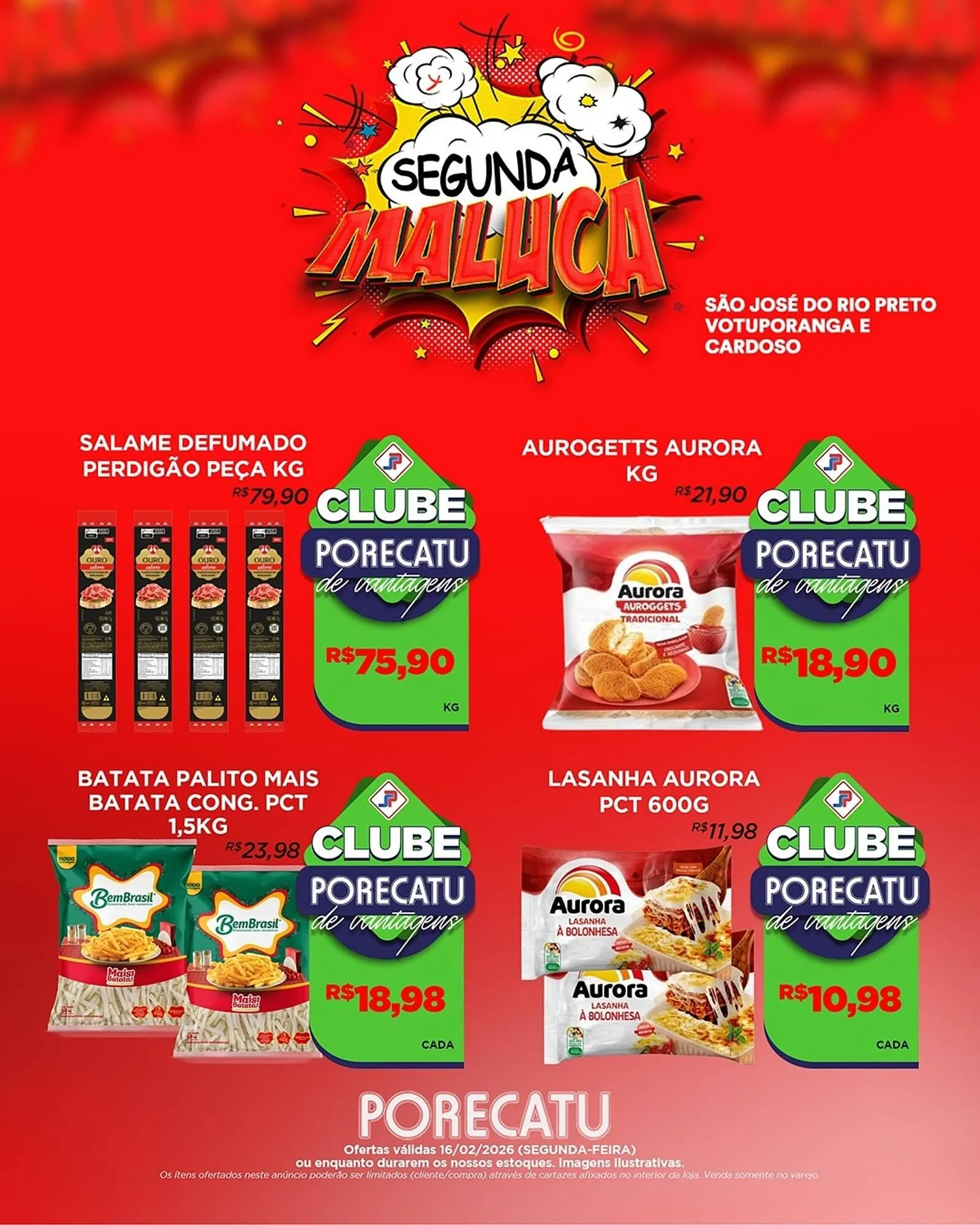 Encarte de Catálogo Supermercado Porecatu 16 de fevereiro até 16 de fevereiro 2026 - Pagina 4