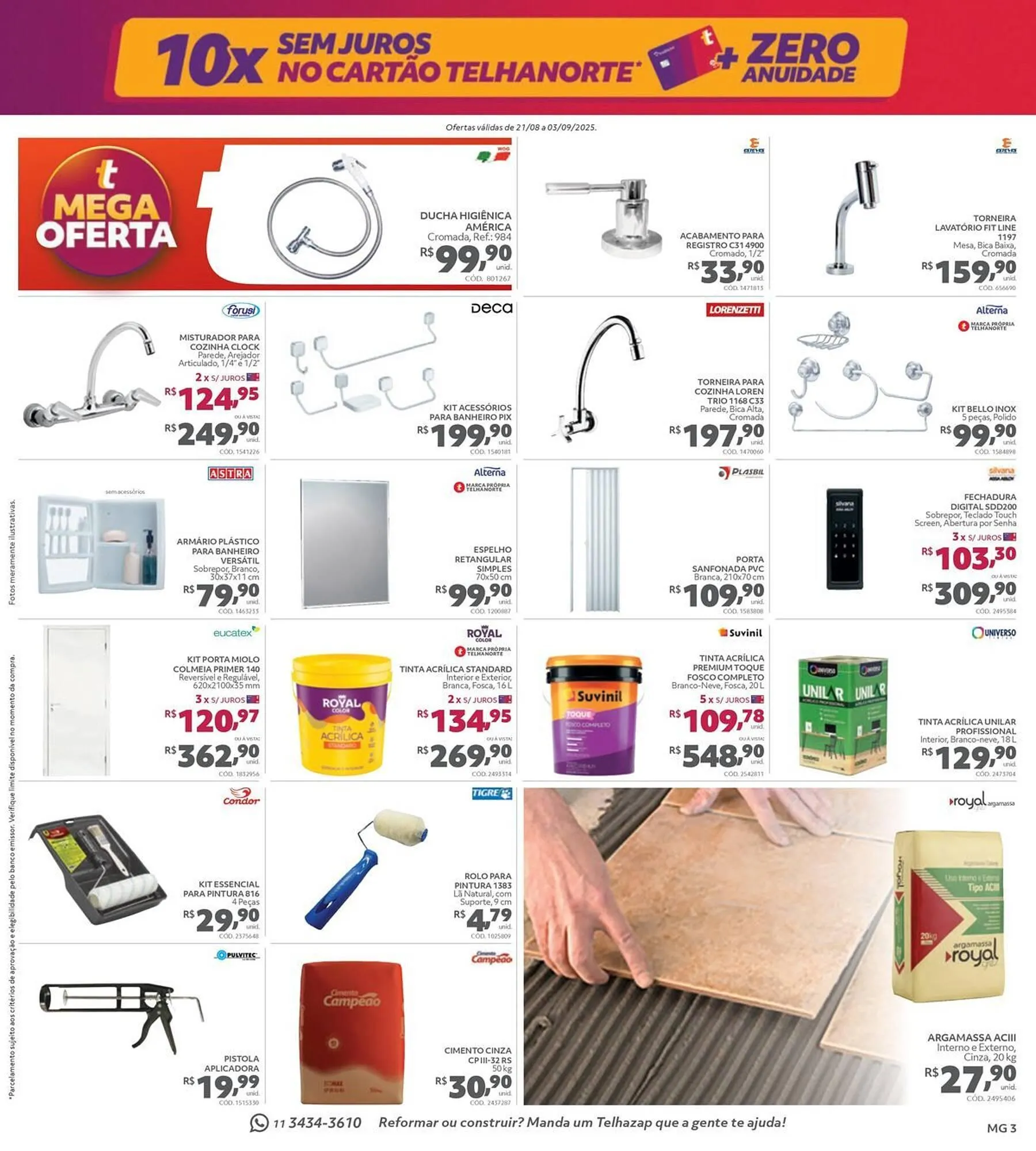 Encarte de Catálogo Telhanorte 21 de agosto até 3 de setembro 2025 - Pagina 3