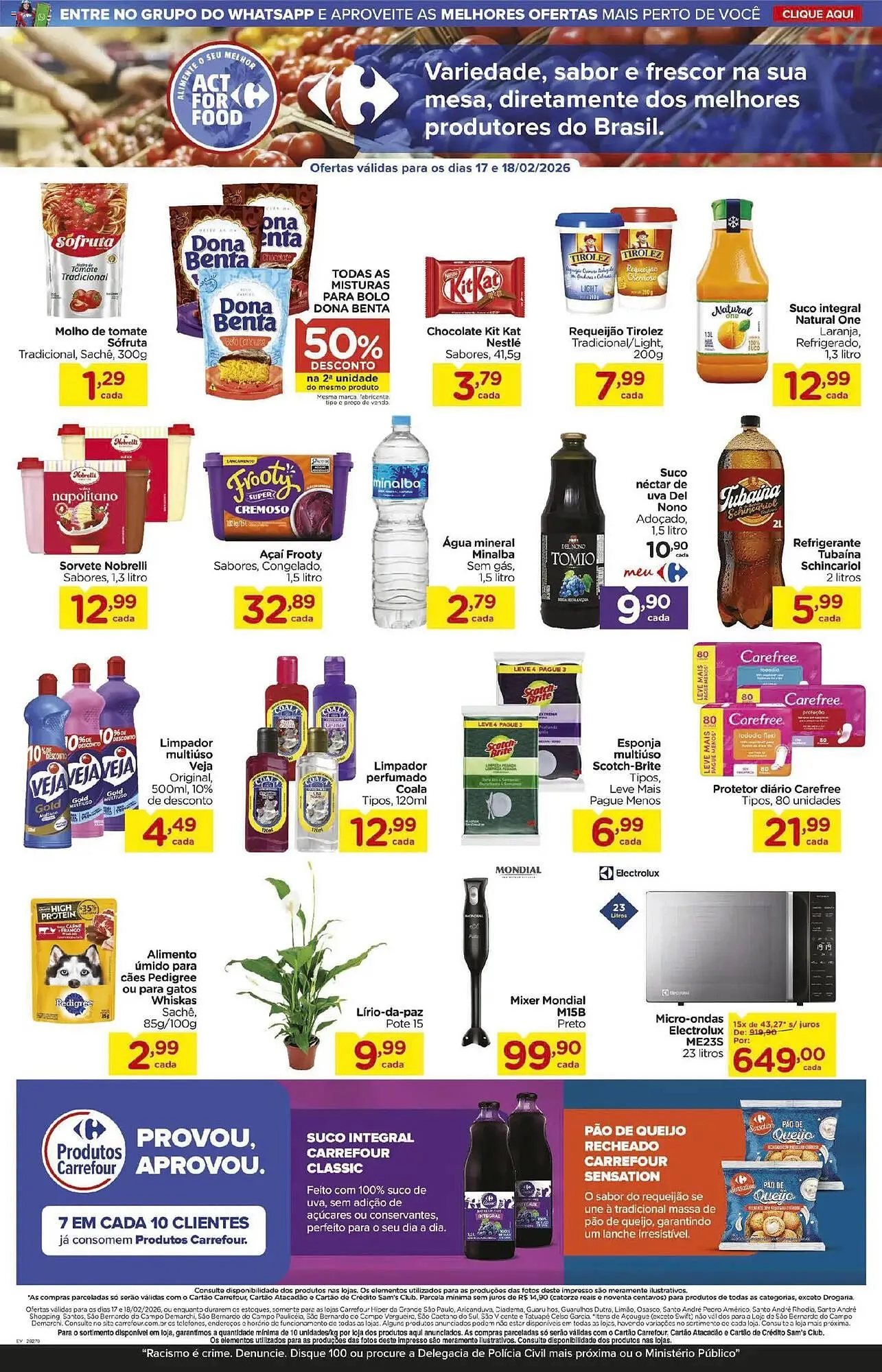 Encarte de Folheto Carrefour 17 de fevereiro até 18 de fevereiro 2026 - Pagina 3