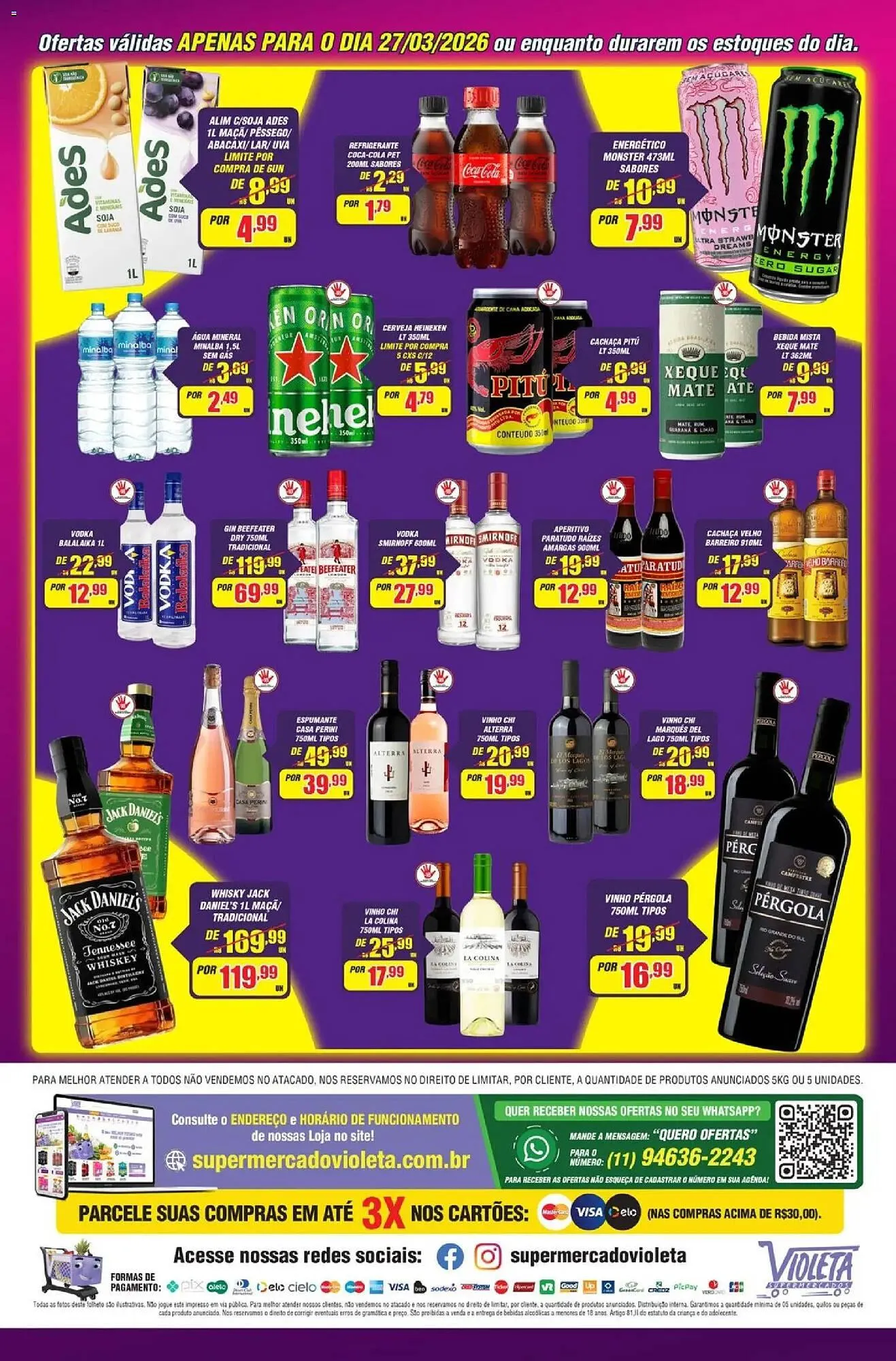 Encarte de Catálogo Violeta Supermercados 26 de março até 27 de março 2026 - Pagina 4