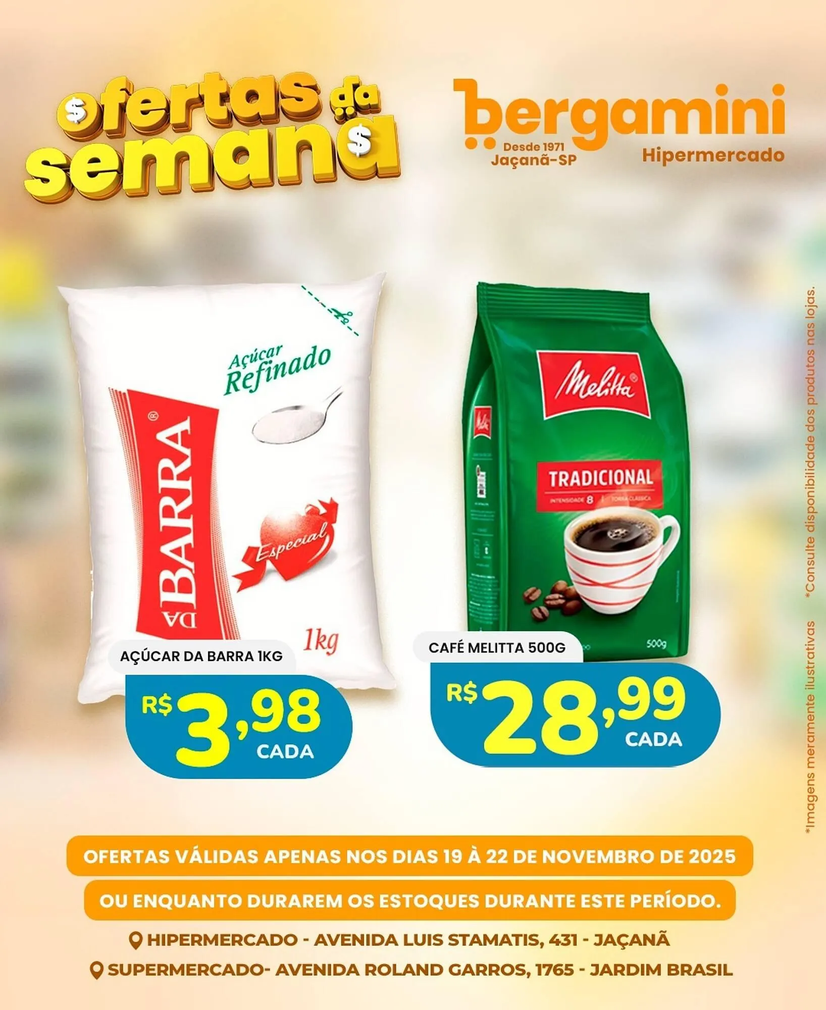 Encarte de Catálogo Supermercado Bergamini 19 de novembro até 22 de novembro 2025 - Pagina 1