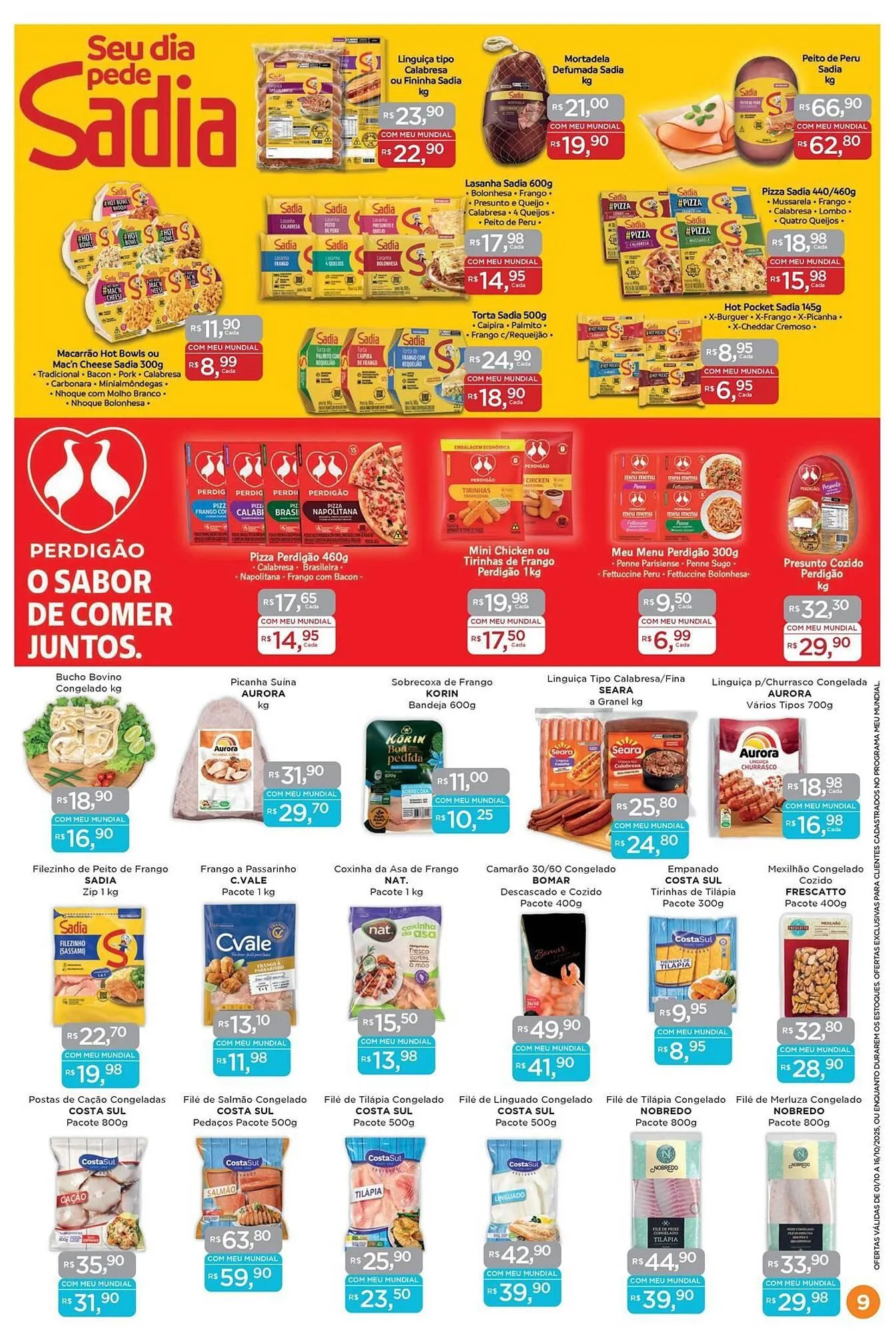 Encarte de Encarte Supermercados Mundial 2 de outubro até 16 de outubro 2025 - Pagina 9