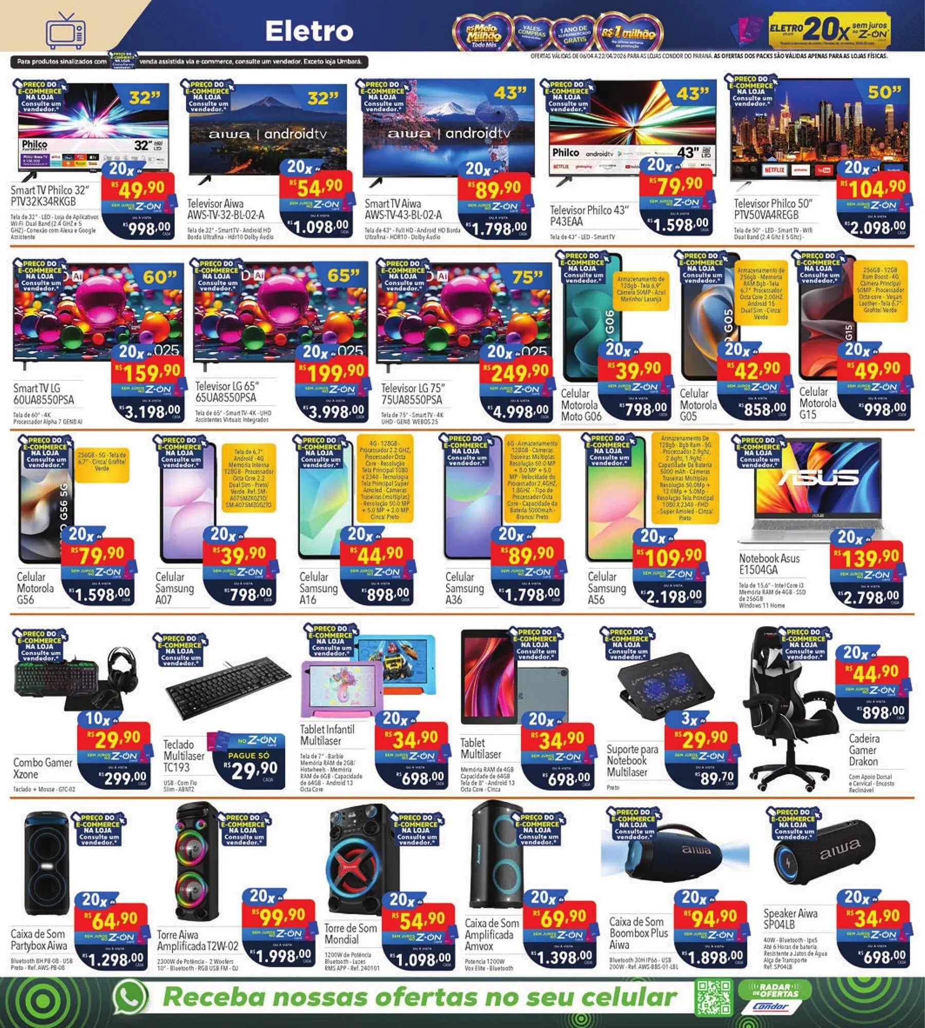 Encarte de Catálogo Supermercados Condor 6 de abril até 22 de abril 2026 - Pagina 30