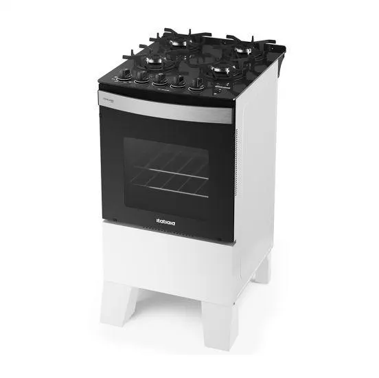 Fogão Itatiaia Itaglass Plus - 4 Bocas, Acendimento Automático - Branco