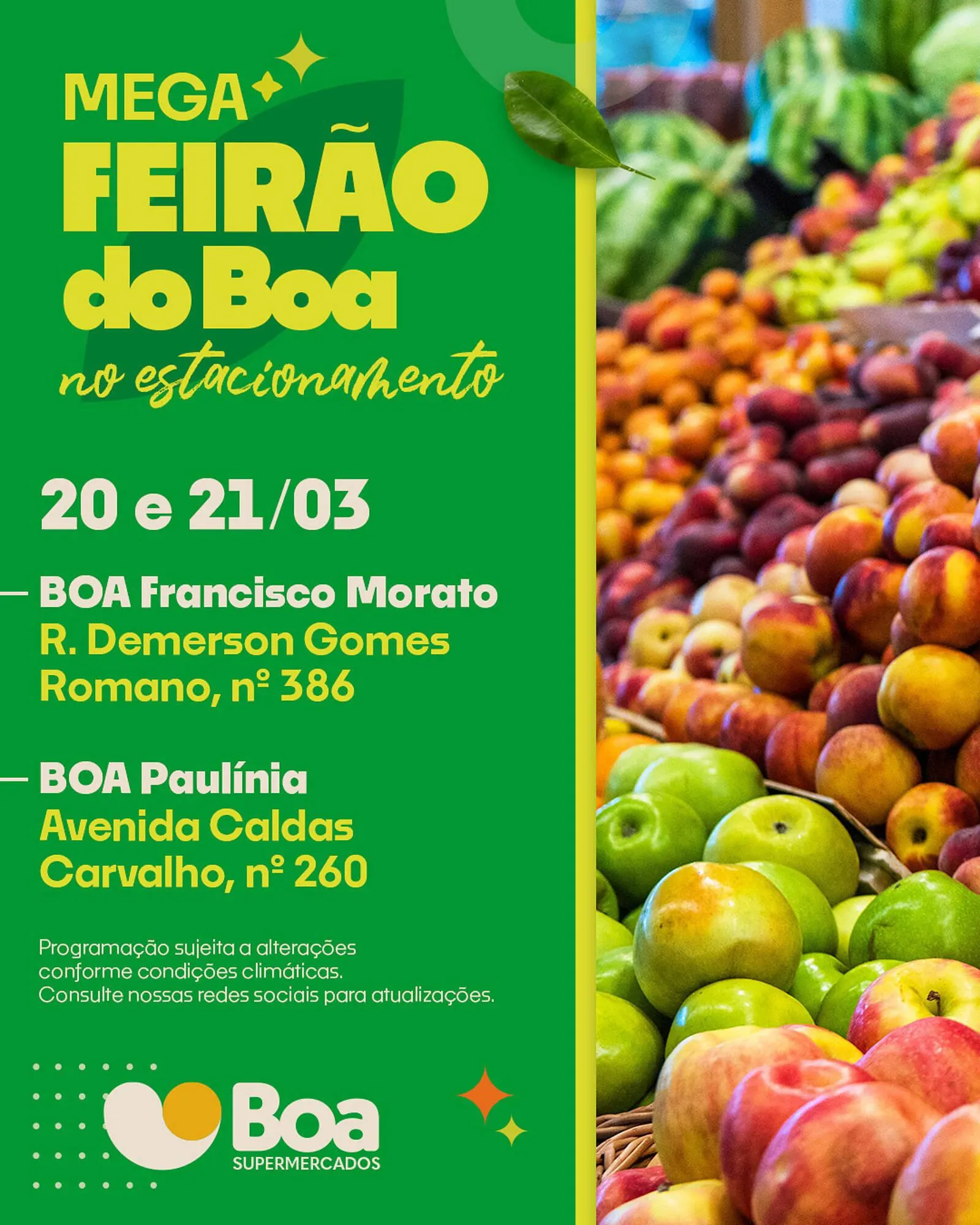 Encarte de Tabloide Boa Supermercados 20 de março até 21 de março 2026 - Pagina 1