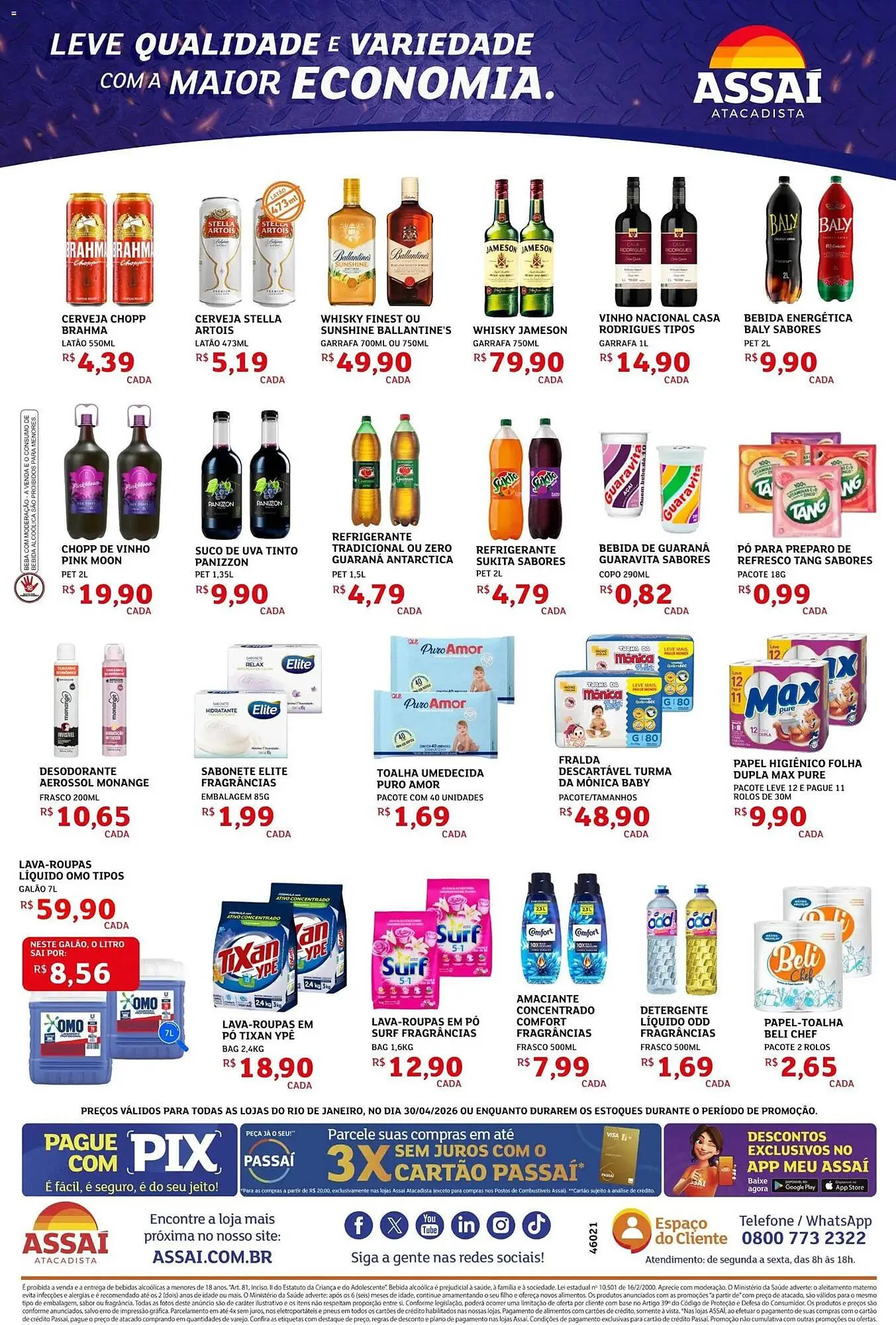 Encarte de Encarte Assaí Atacadista 30 de abril até 30 de abril 2026 - Pagina 2