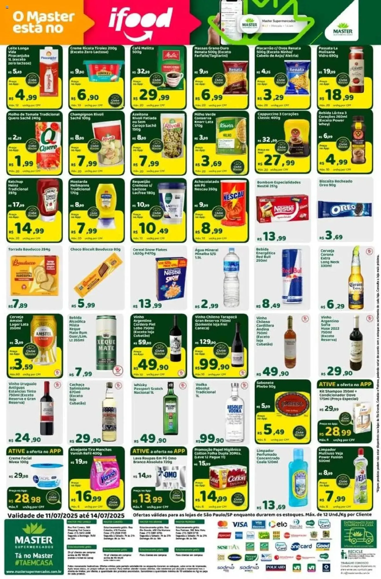 Encarte de Catálogo Master Supermercados 11 de julho até 14 de julho 2025 - Pagina 2