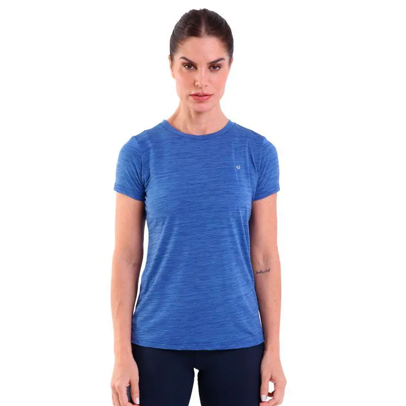 Camiseta Feminina Básica Manga Curta Energy Azul Royal