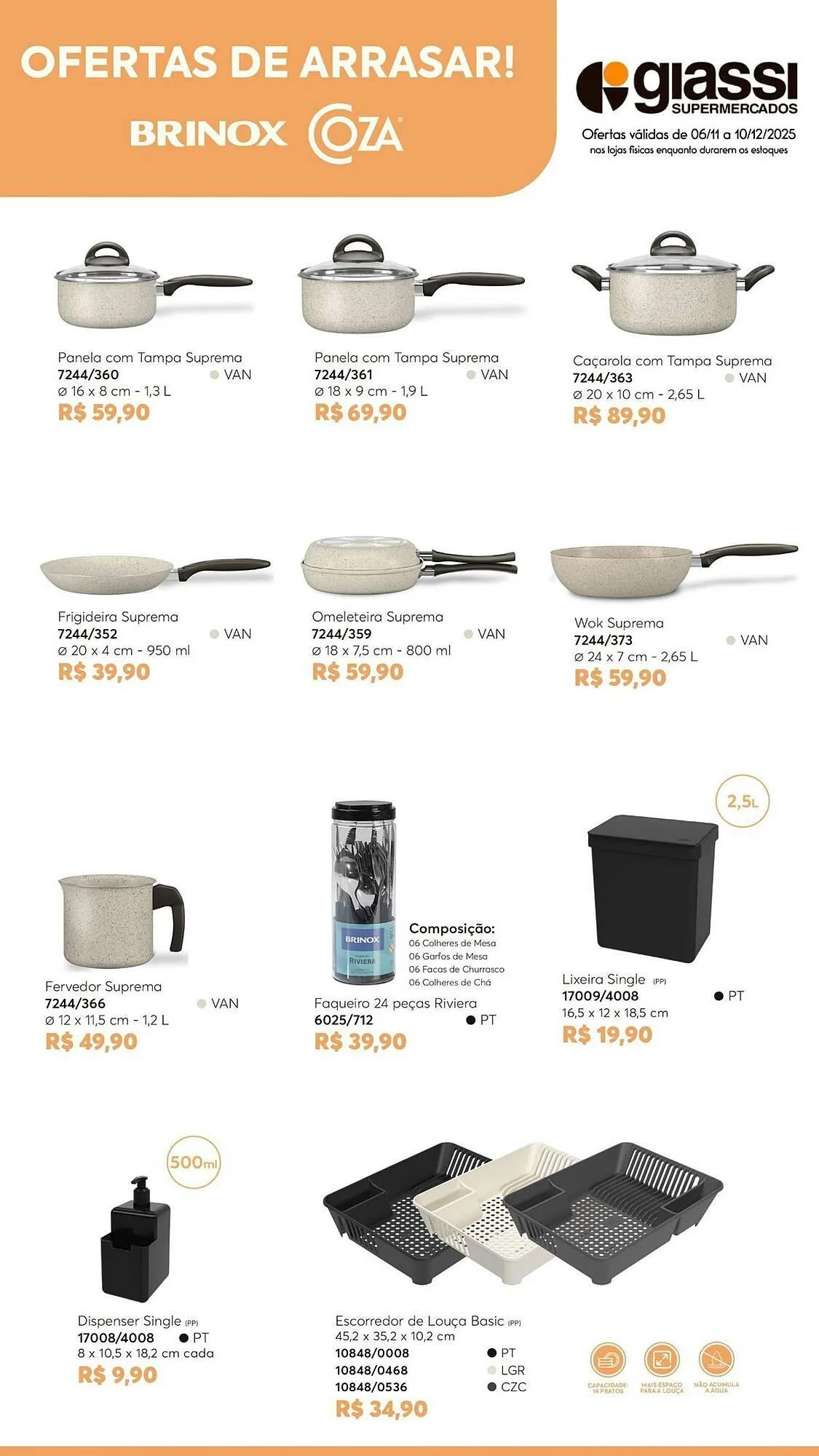 Encarte de Encarte Giassi Supermercados 6 de novembro até 10 de dezembro 2025 - Pagina 1