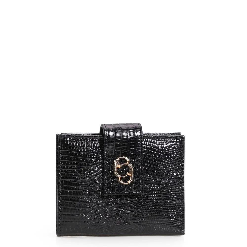 Carteira - Couro Lezard Preto