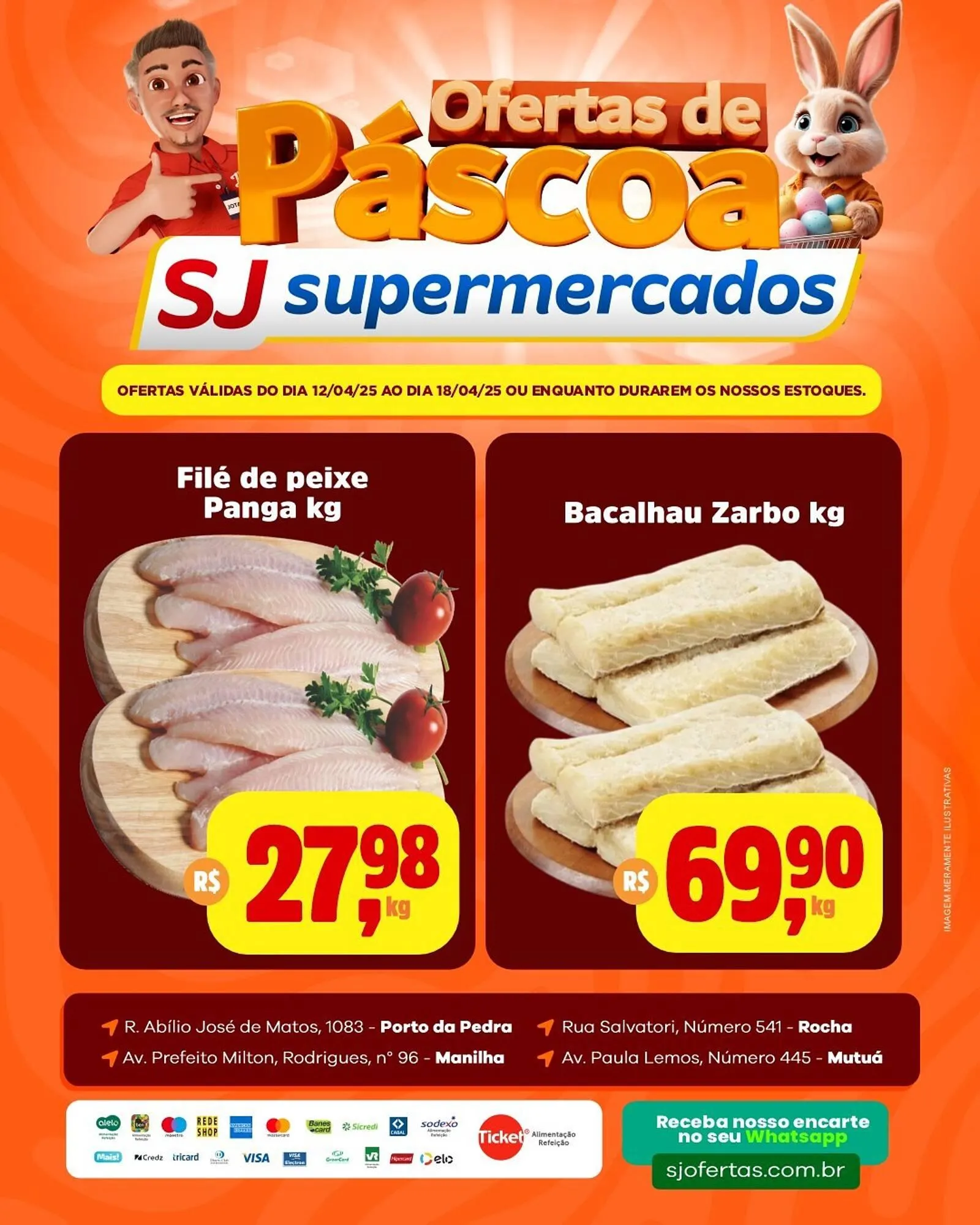 Encarte de Catálogo Sj Supermercados 12 de abril até 18 de abril 2025 - Pagina 4