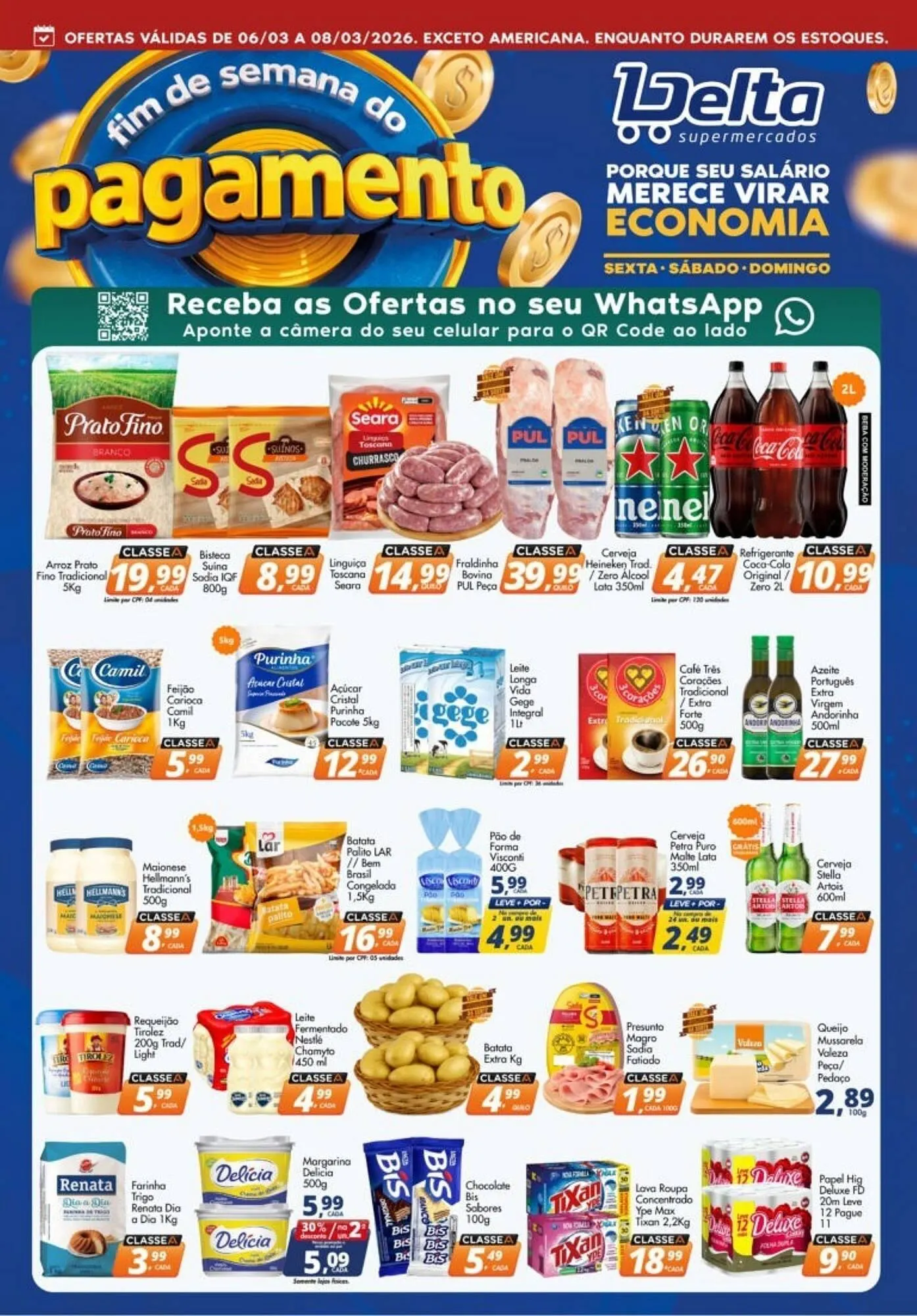 Encarte de Catálogo Delta Supermercados 6 de março até 8 de março 2026 - Pagina 1