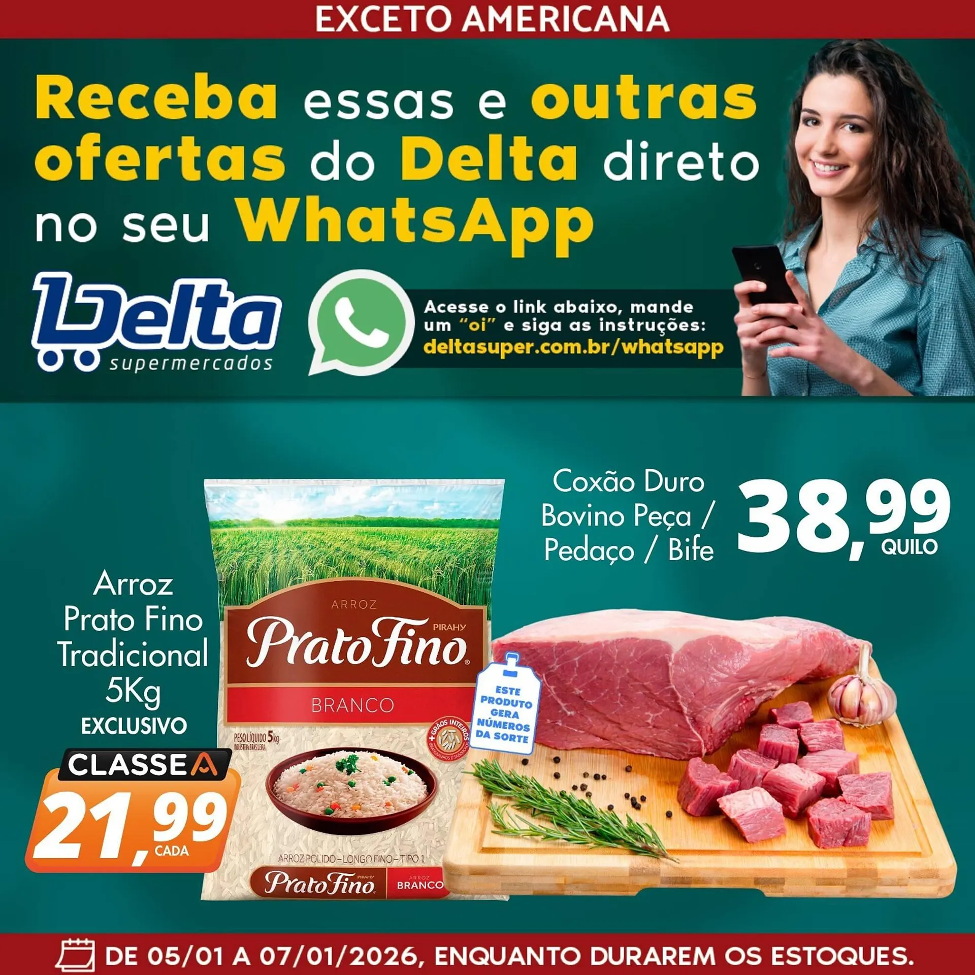 Encarte de Catálogo Delta Supermercados 5 de janeiro até 7 de janeiro 2026 - Pagina 1