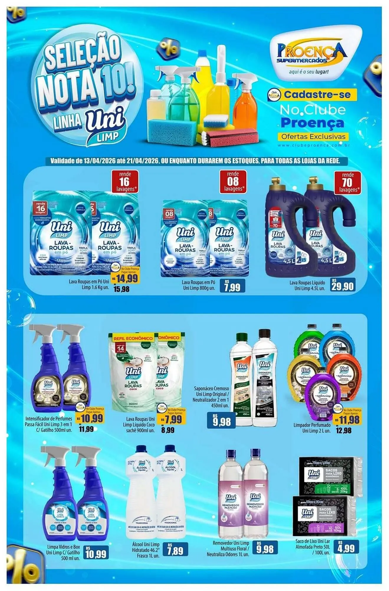Encarte de Catálogo Proença Supermercados 13 de abril até 21 de abril 2026 - Pagina 1