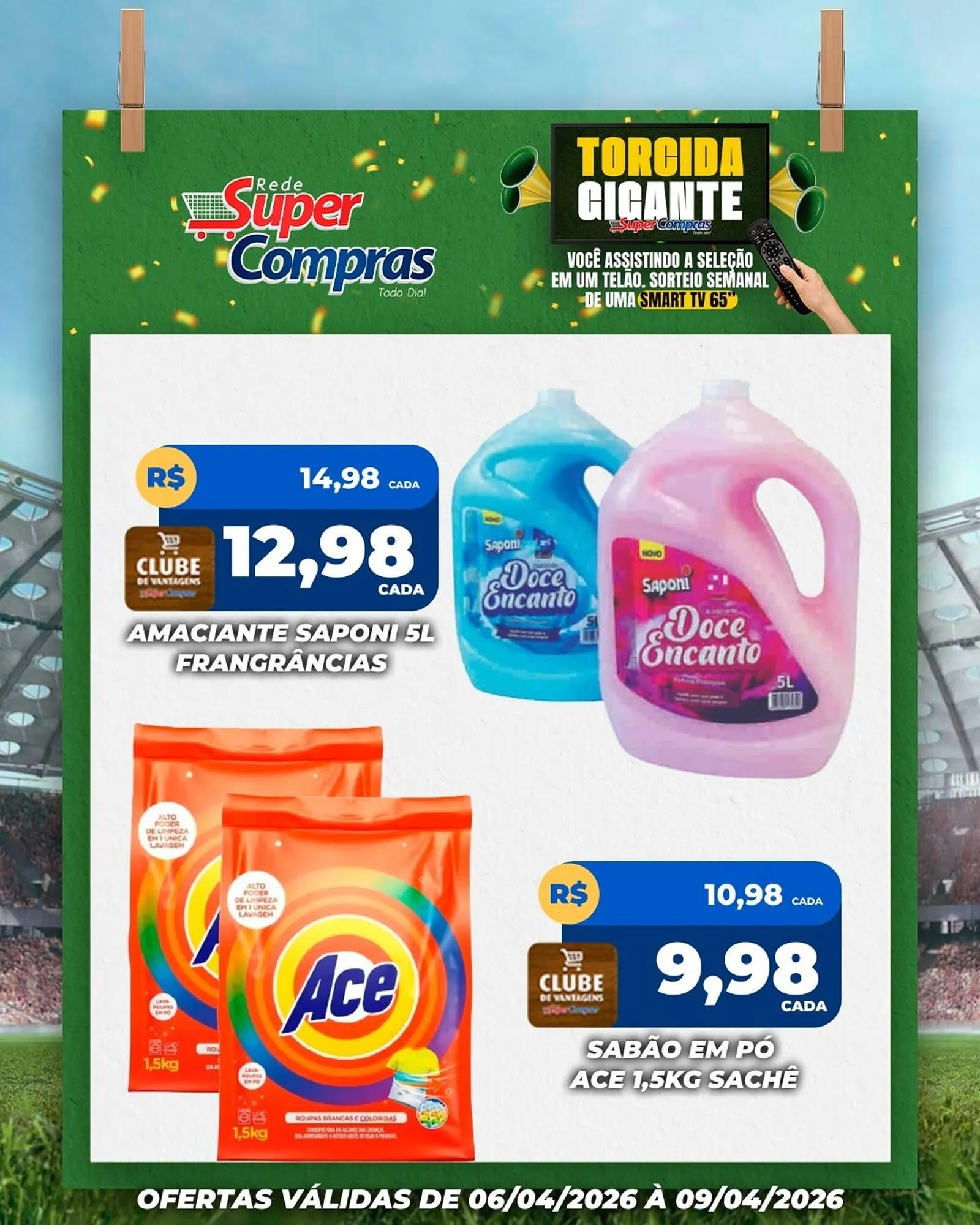 Encarte de Encarte Rede Super Compras 6 de abril até 9 de abril 2026 - Pagina 1