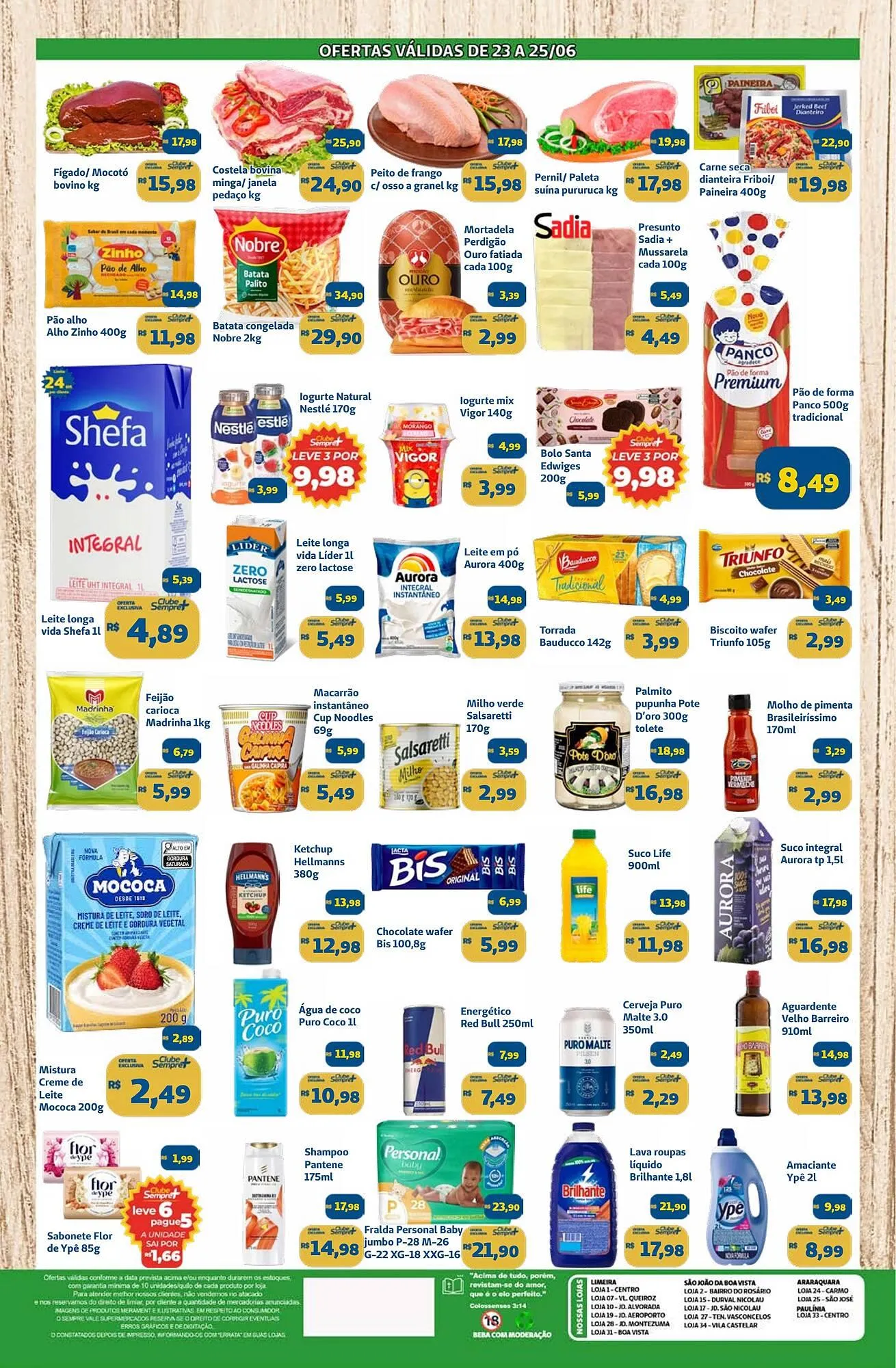 Encarte de Catálogo Sempre Vale Supermercados 23 de junho até 25 de junho 2025 - Pagina 2