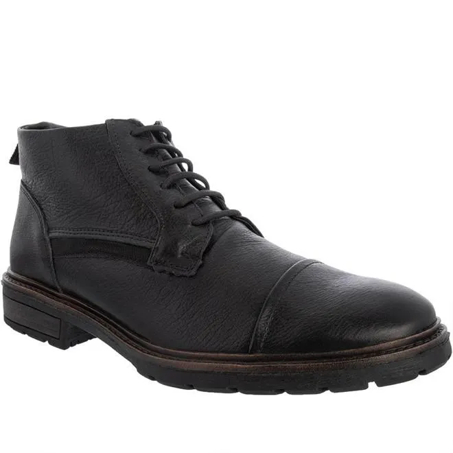 Bota Coturno Mac & Jac Couro Preto