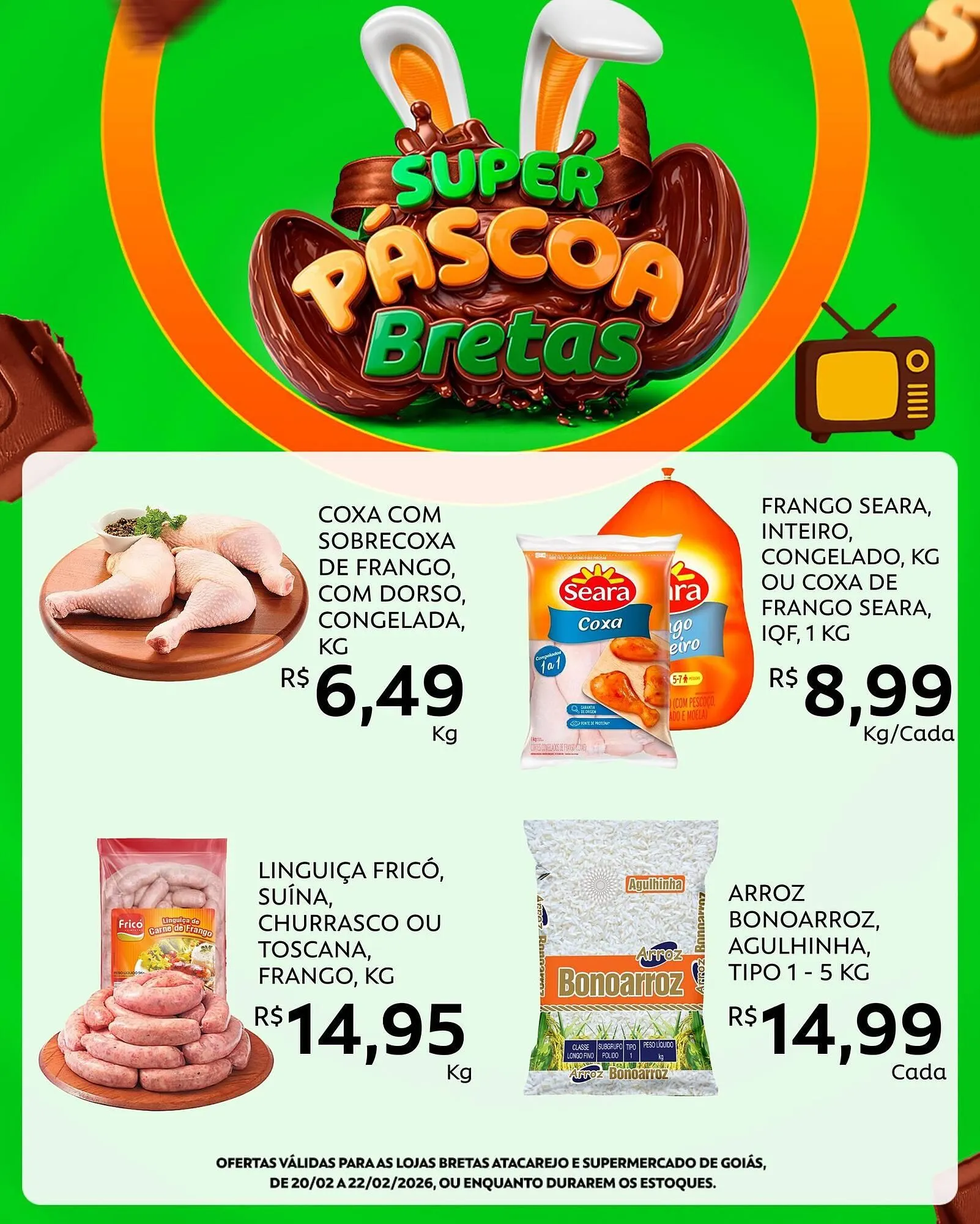 Encarte de Catálogo Supermercados Bretas 20 de fevereiro até 22 de fevereiro 2026 - Pagina 1