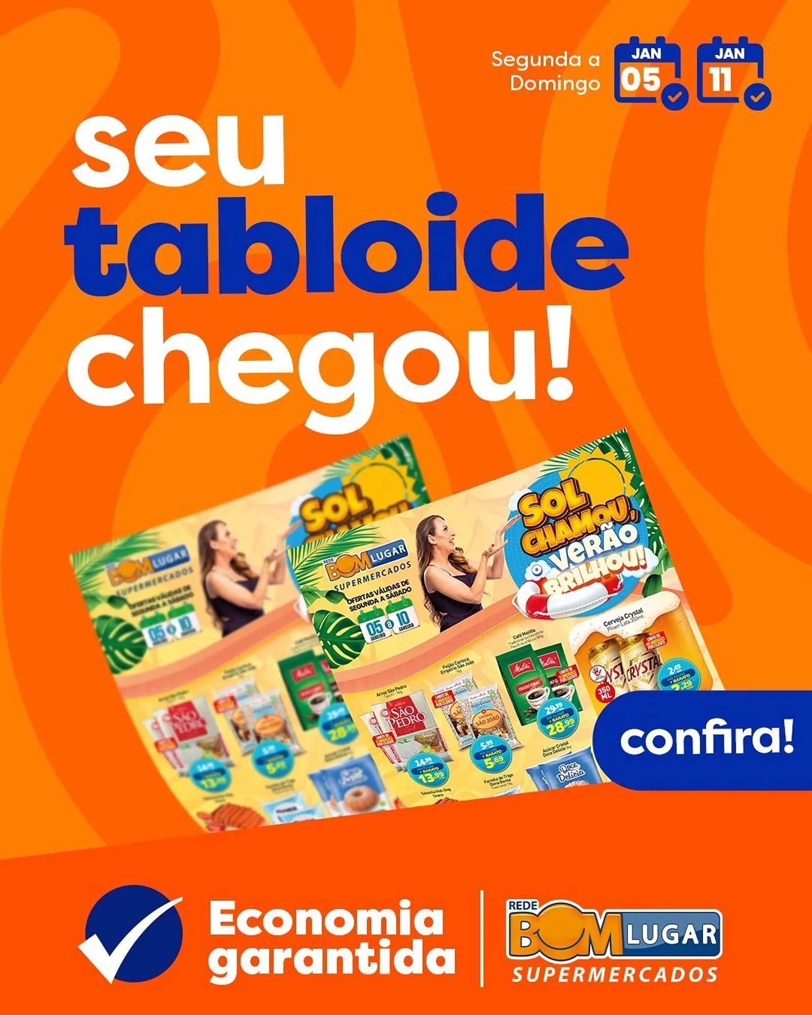 Encarte de Folheto Rede Bom Lugar 5 de janeiro até 10 de janeiro 2026 - Pagina 1