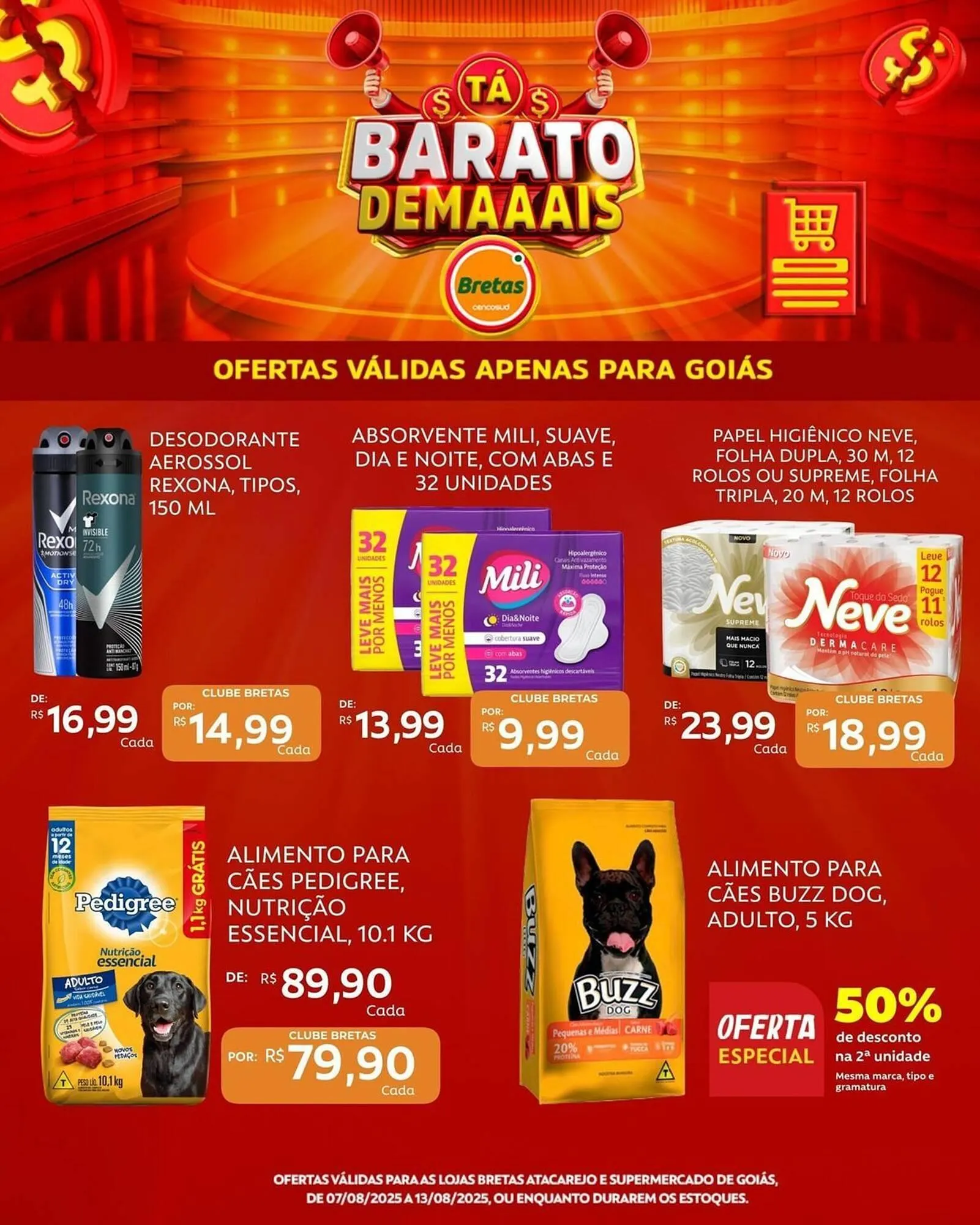 Encarte de Catálogo Supermercados Bretas 7 de agosto até 18 de agosto 2025 - Pagina 3
