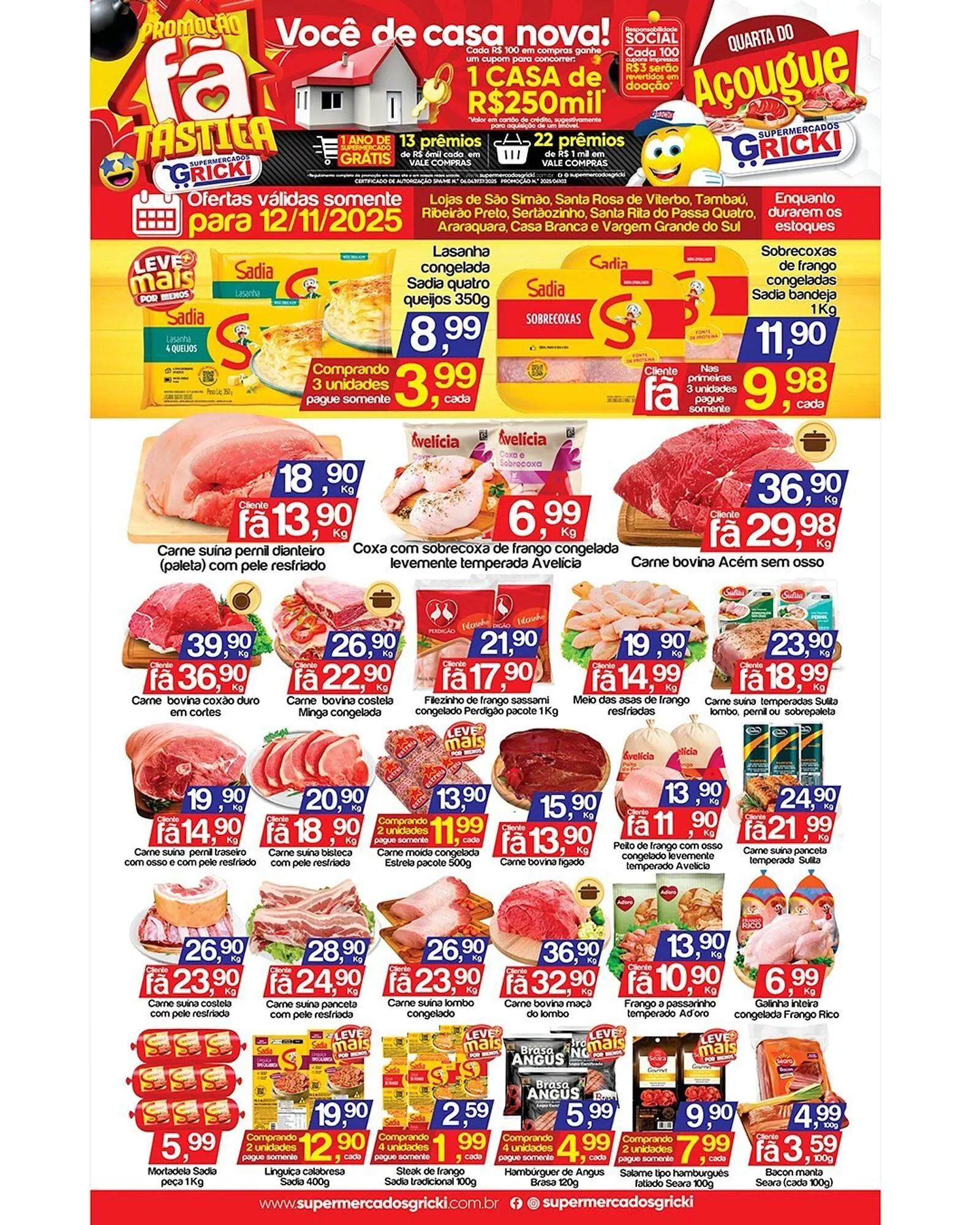 Encarte de Catálogo Supermercados Gricki 11 de novembro até 12 de novembro 2025 - Pagina 1
