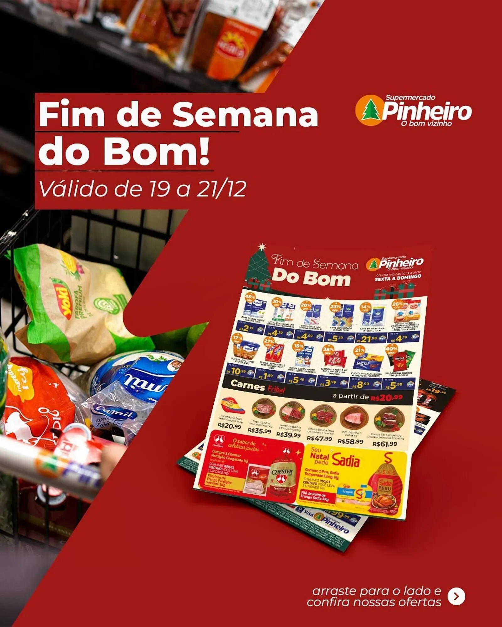 Encarte de Encarte Pinheiro Supermercado 19 de dezembro até 21 de dezembro 2025 - Pagina 1